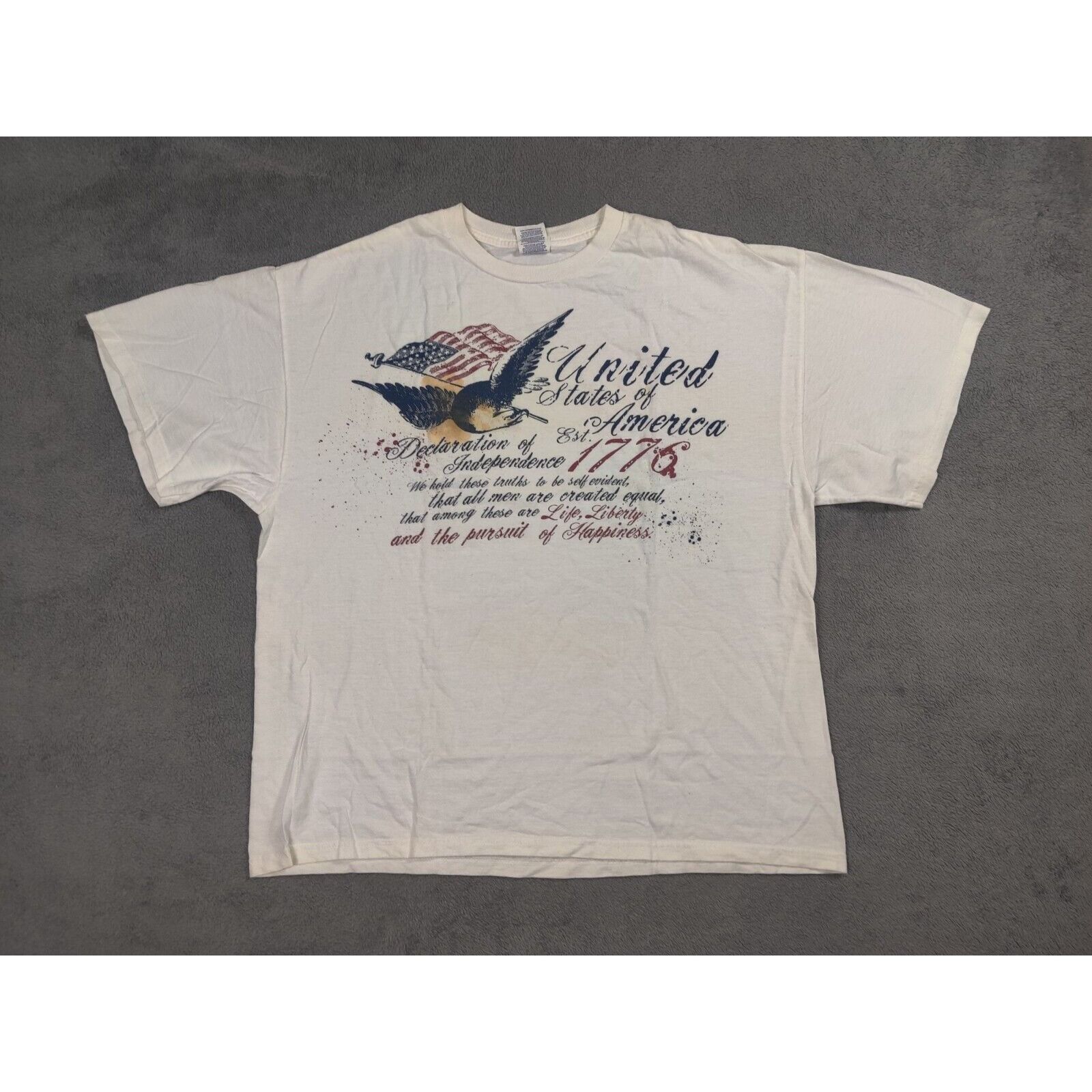 Delta USA Shirt Adult Mens Declaration of independence Size US XL / EU 56 / 4 - 1 Thumbnail