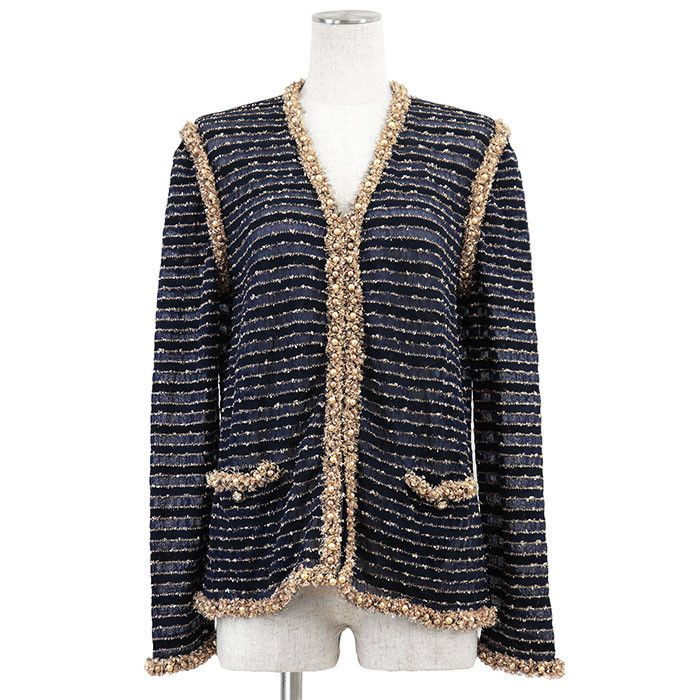 Chanel Chanel Chanel P50939 Knit Tweed Jacket Others Outerwear P50939 DUTY FREE for USA Size ONE SIZE - 1 Thumbnail