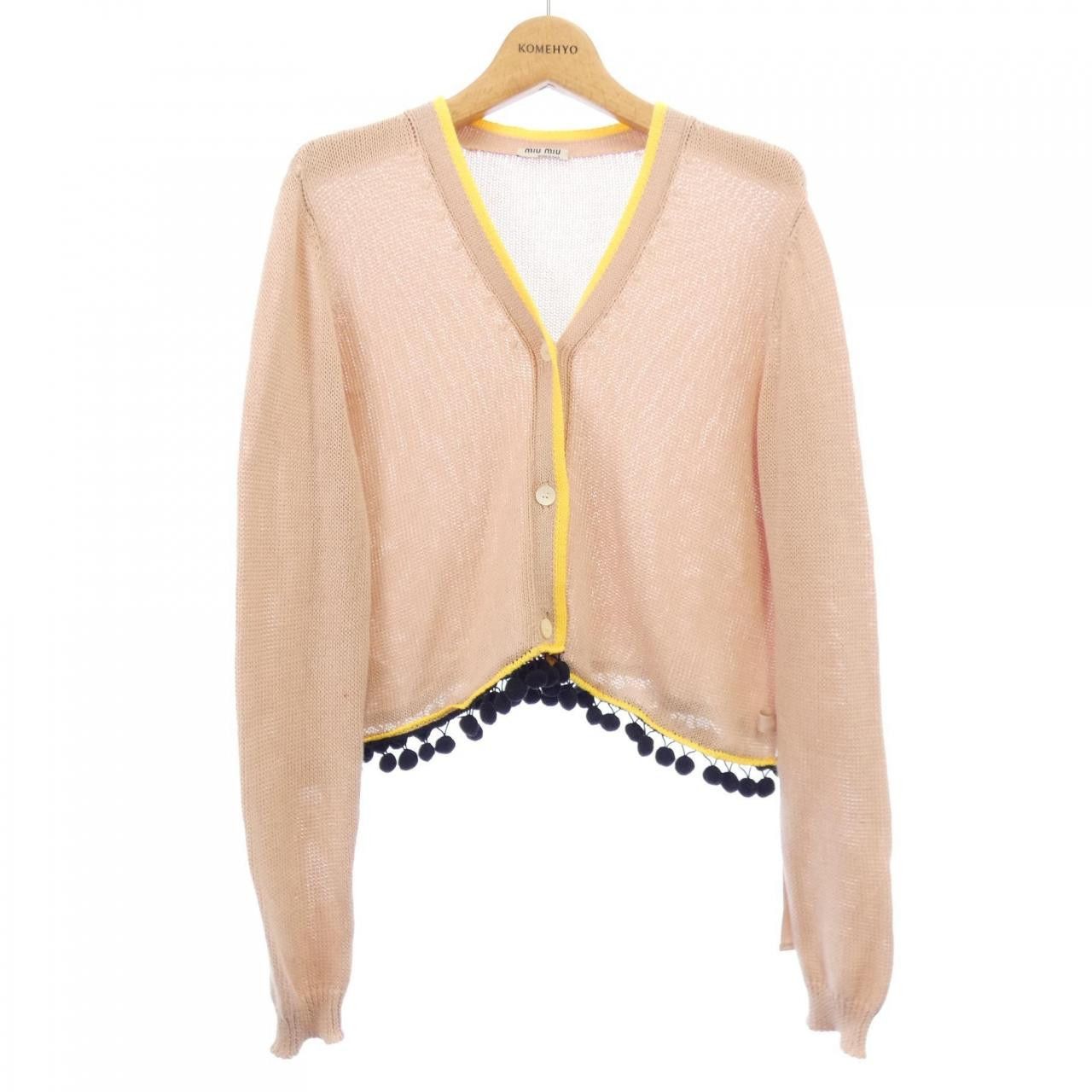 Miu Miu Miu Miu Miu Miu Cardigan Textile Tops MMF081 DUTY FREE for USA Size ONE SIZE - 1 Thumbnail