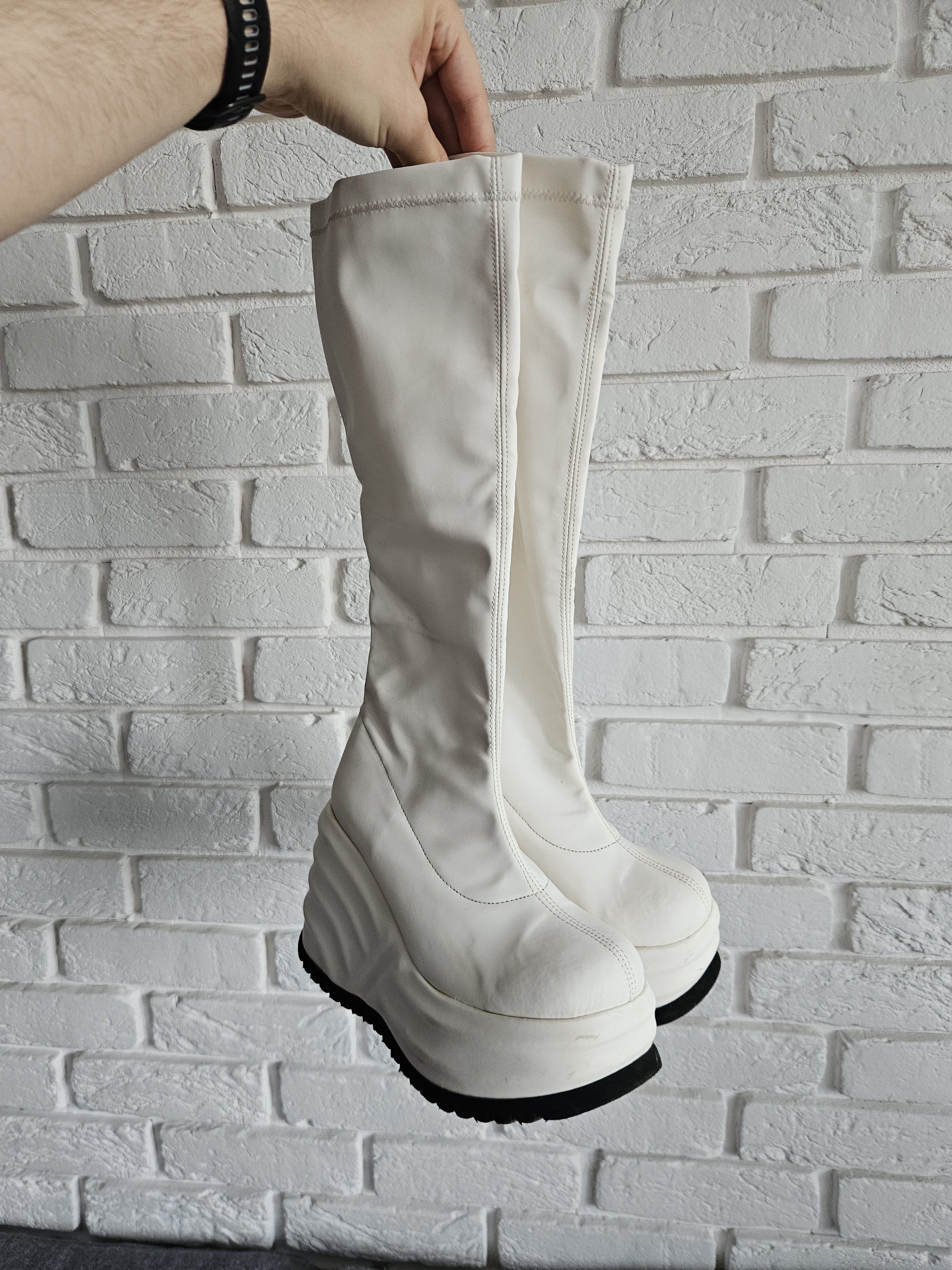 Hysteric Glamour Rare archive white platforms Rock Bull made in spain Size US 6 / IT 36 - 15 Thumbnail