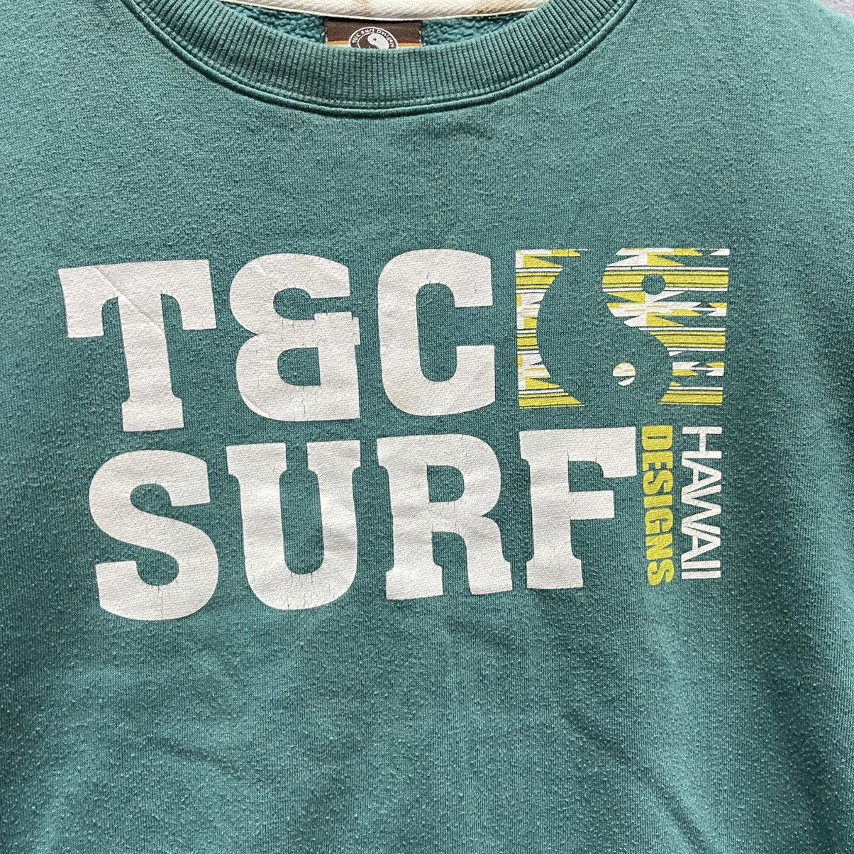 Vintage Vintage T&C Surf Designs Hawaii Logo Sweatshirt – Green (M) Size US M / EU 48-50 / 2 - 5 Thumbnail