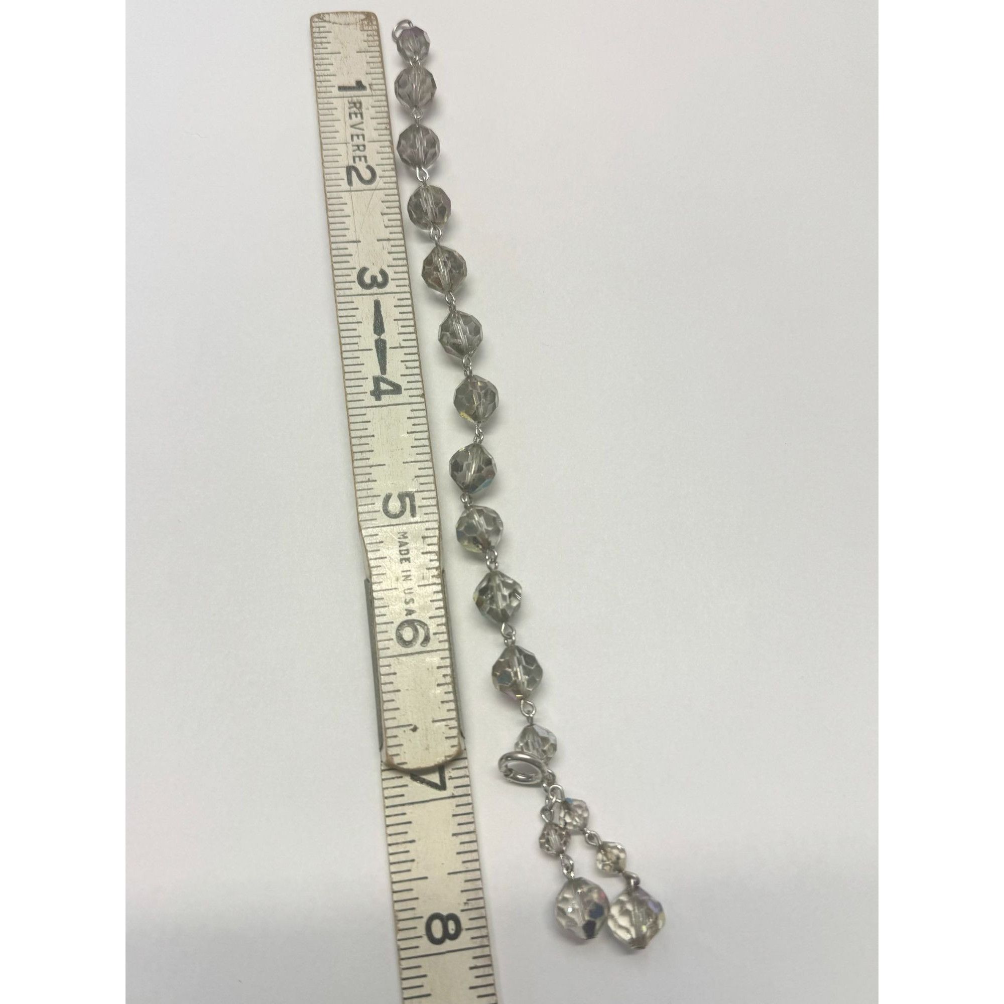 Vintage Vintage faceted crystal beaded bracelet Size ONE SIZE - 4 Thumbnail