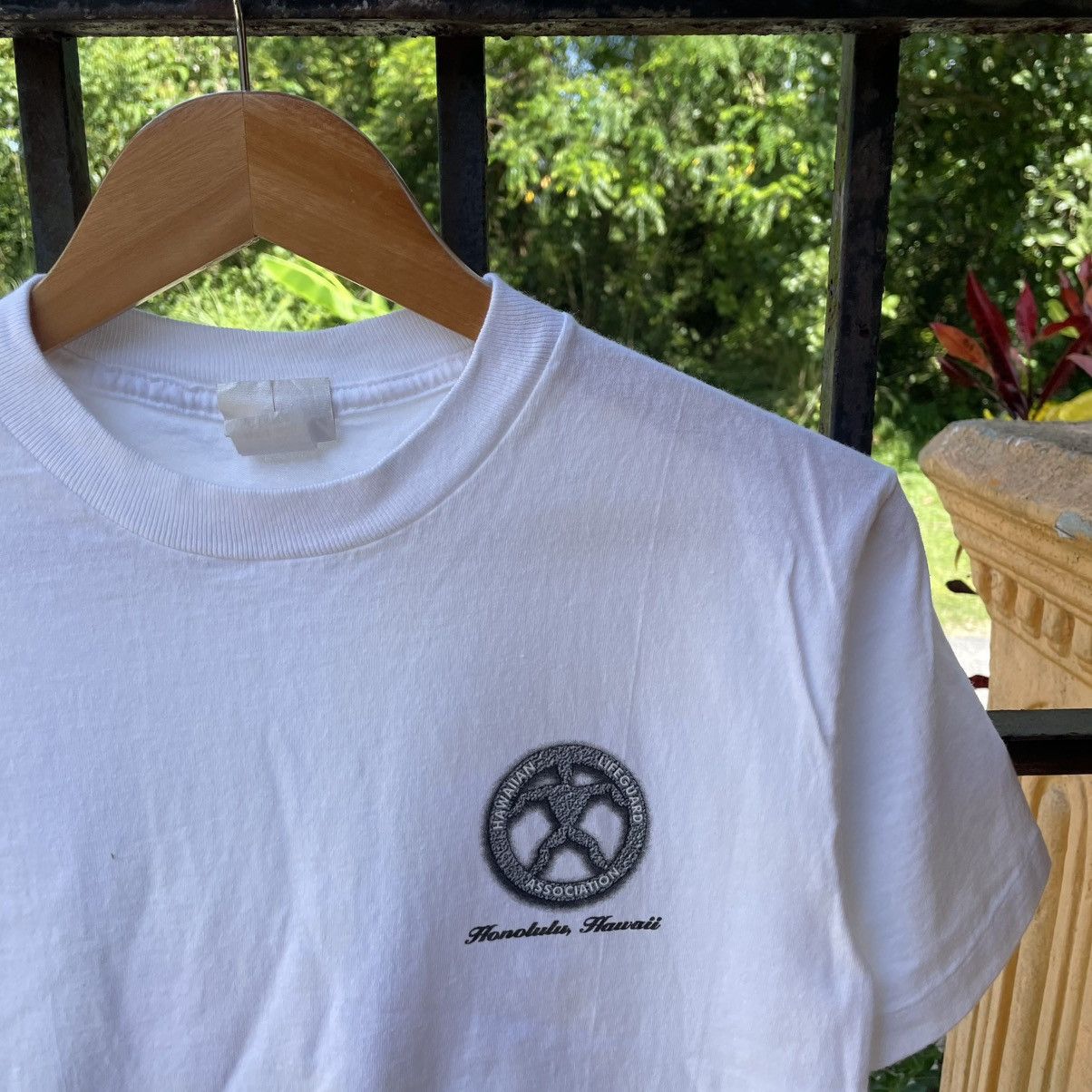 Vintage 🔥Vintage 1998 Hawaii Life Guard Co Big Logo Surf Skate Tee Size US S / EU 44-46 / 1 - 3 Thumbnail