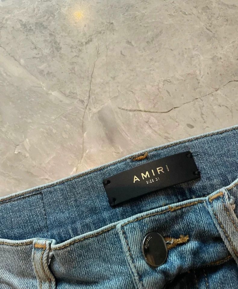 Amiri Amiri colorful patchwork blue jeans Size US 31 - 2 Thumbnail