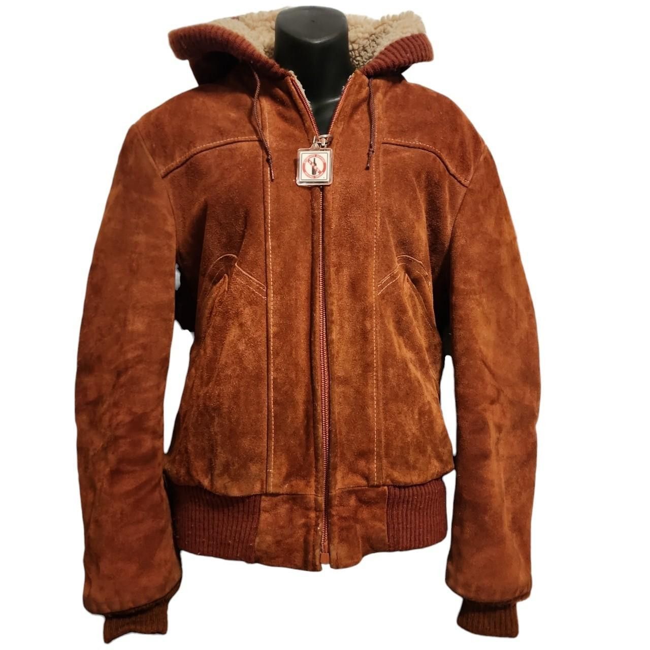 Other Damico Sherpa Lined Brown Leather Jacket Size XS / US 0-2 / IT 36-38 - 1 Thumbnail