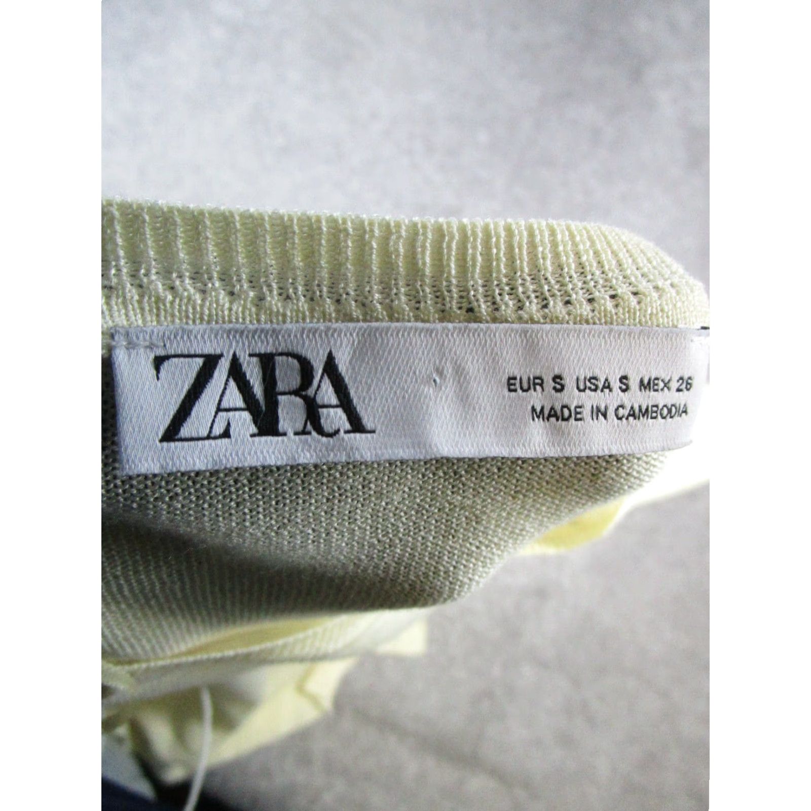 Zara Zara Sweater Womens Small Beige Knit Pullover Long Sleeve Round Neck Polyester Knit Pullover Womens Size S Beige Size S / US 4 / IT 40 - 3 Thumbnail