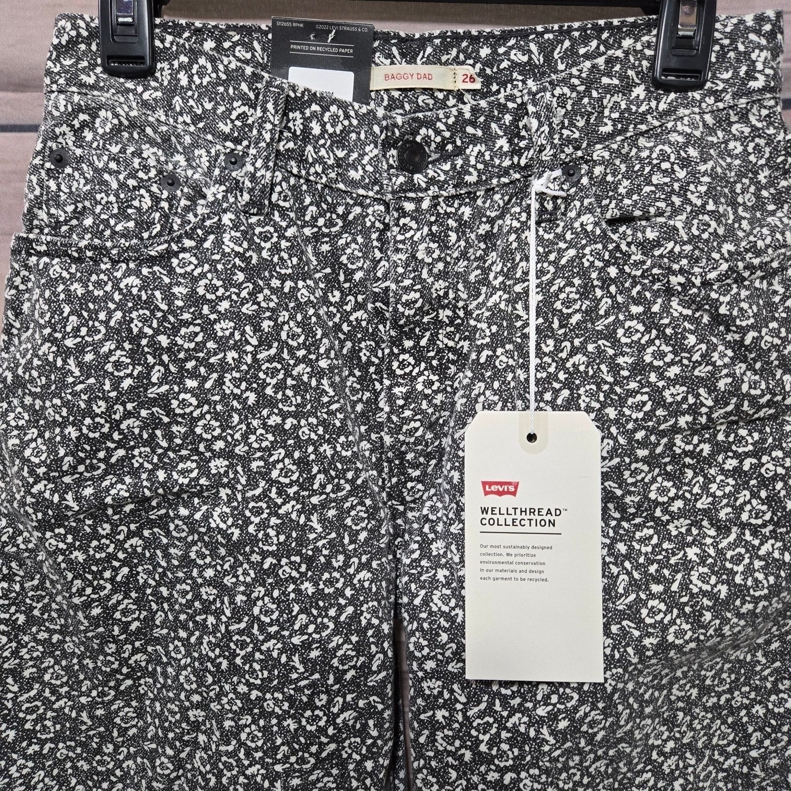 Levi's Levi's Floral Baggy Dad Jeans Size 26 Size 26" / US 2 / IT 38 - 6 Thumbnail