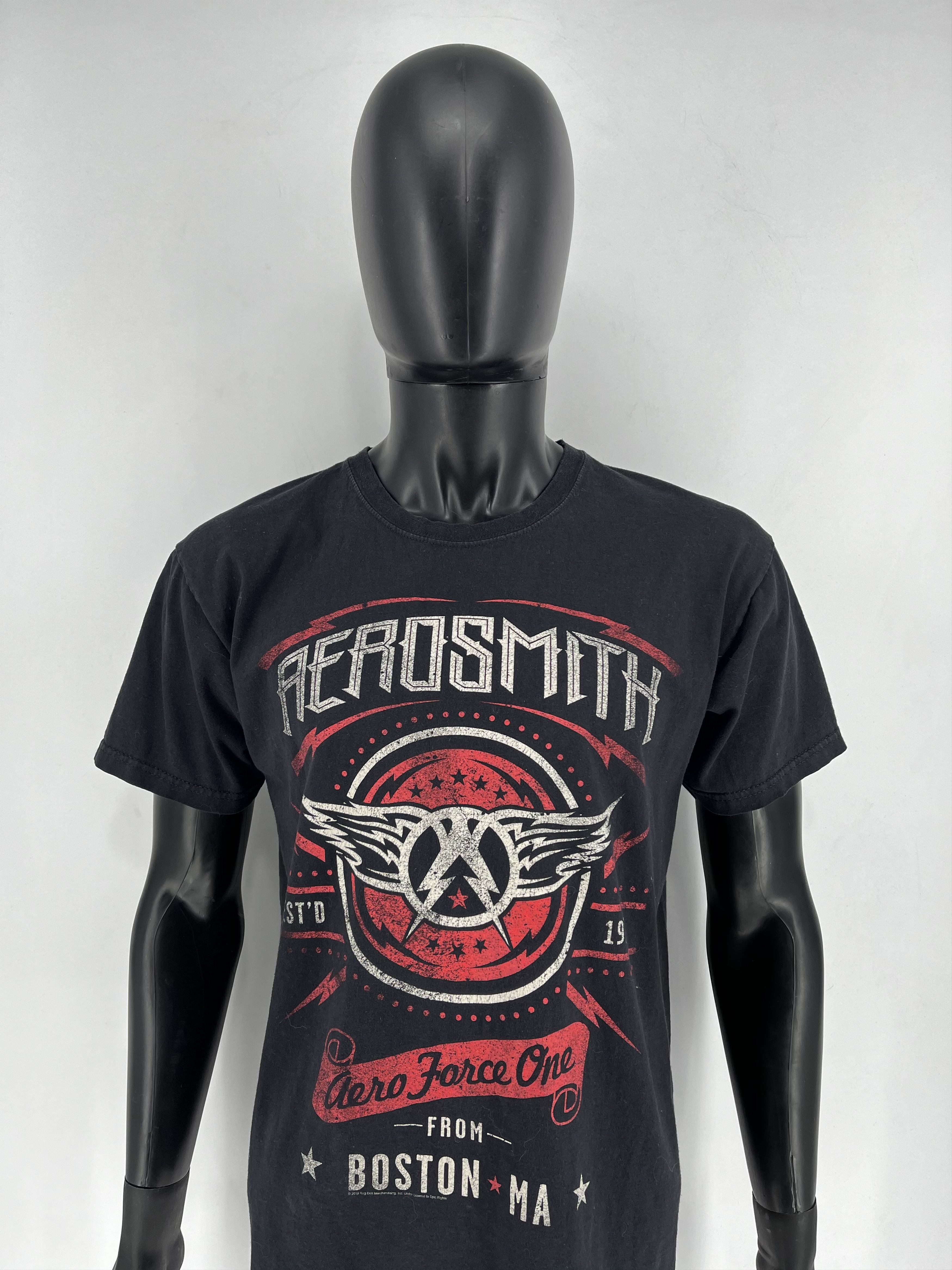 Band Tees Vintage Allstyle Men's Aerosmith 2015 Aero Force One TShirt Size US L / EU 52-54 / 3 - 1 Thumbnail
