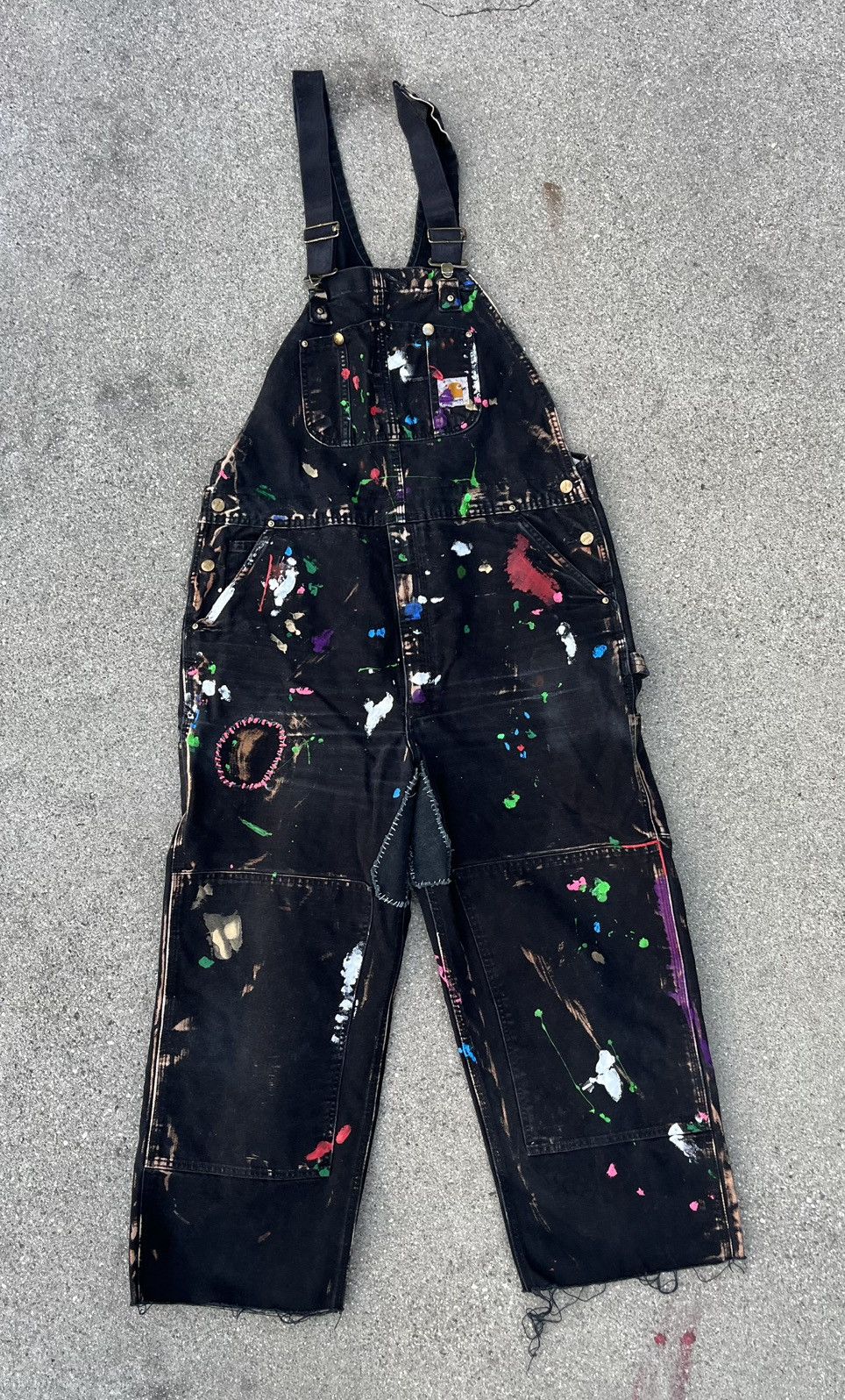 Carhartt × Vintage Custom Carhartt RO1 Overall Distressed Thrashed Patchwork Size US 42 / EU 58 - 10 Thumbnail