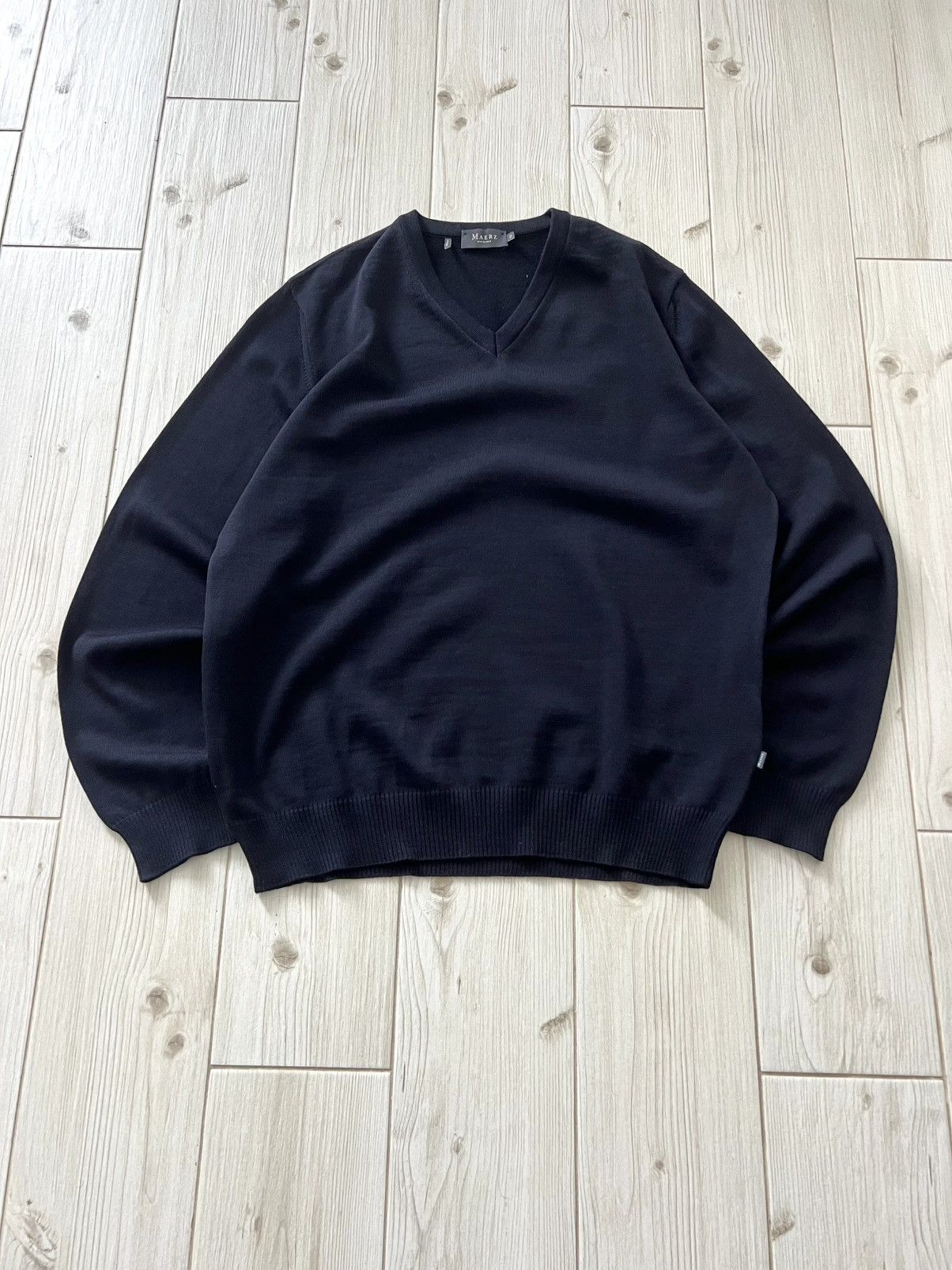 Japanese Brand Vintage Maerz Munchen V-neck Sweater Sweatshirt 52 Size Knit Size US L / EU 52-54 / 3 - 3 Thumbnail