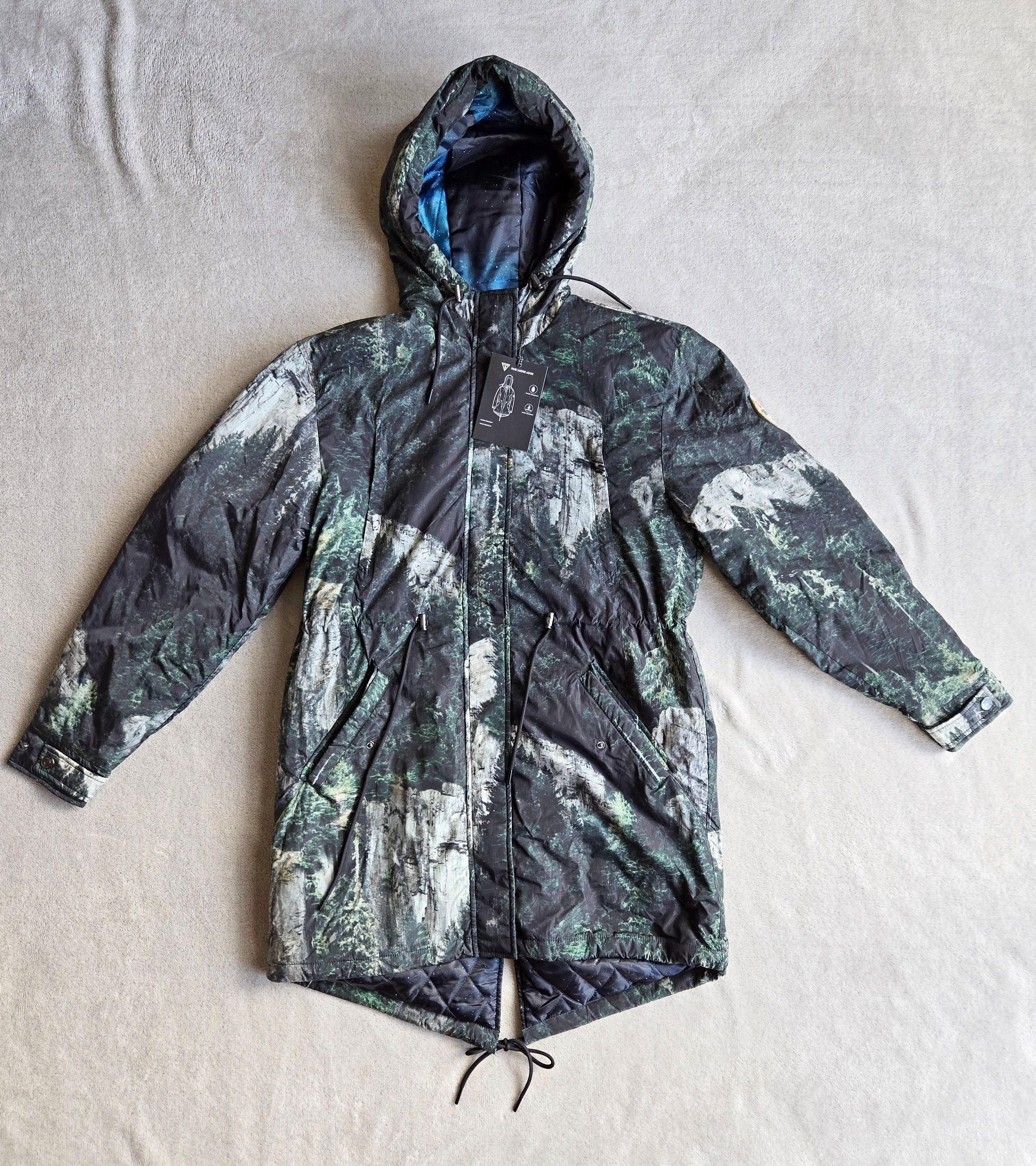 Parka Guess, between-seasons coat, Dark Green