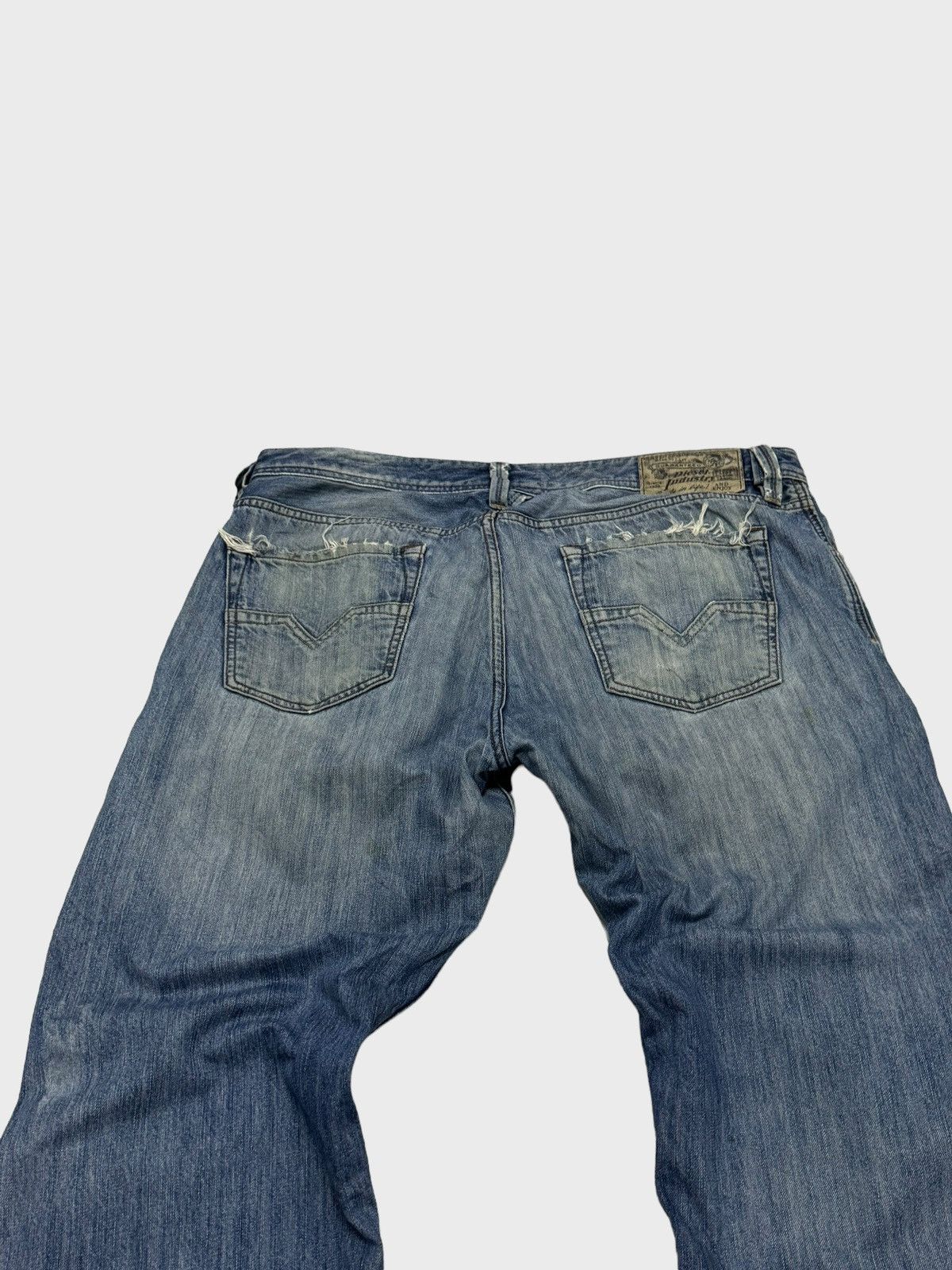 Japanese Brand × Vintage Vintage Distressed Diesel Industry Thrashed Jeans Size US 36 / EU 52 - 9 Thumbnail