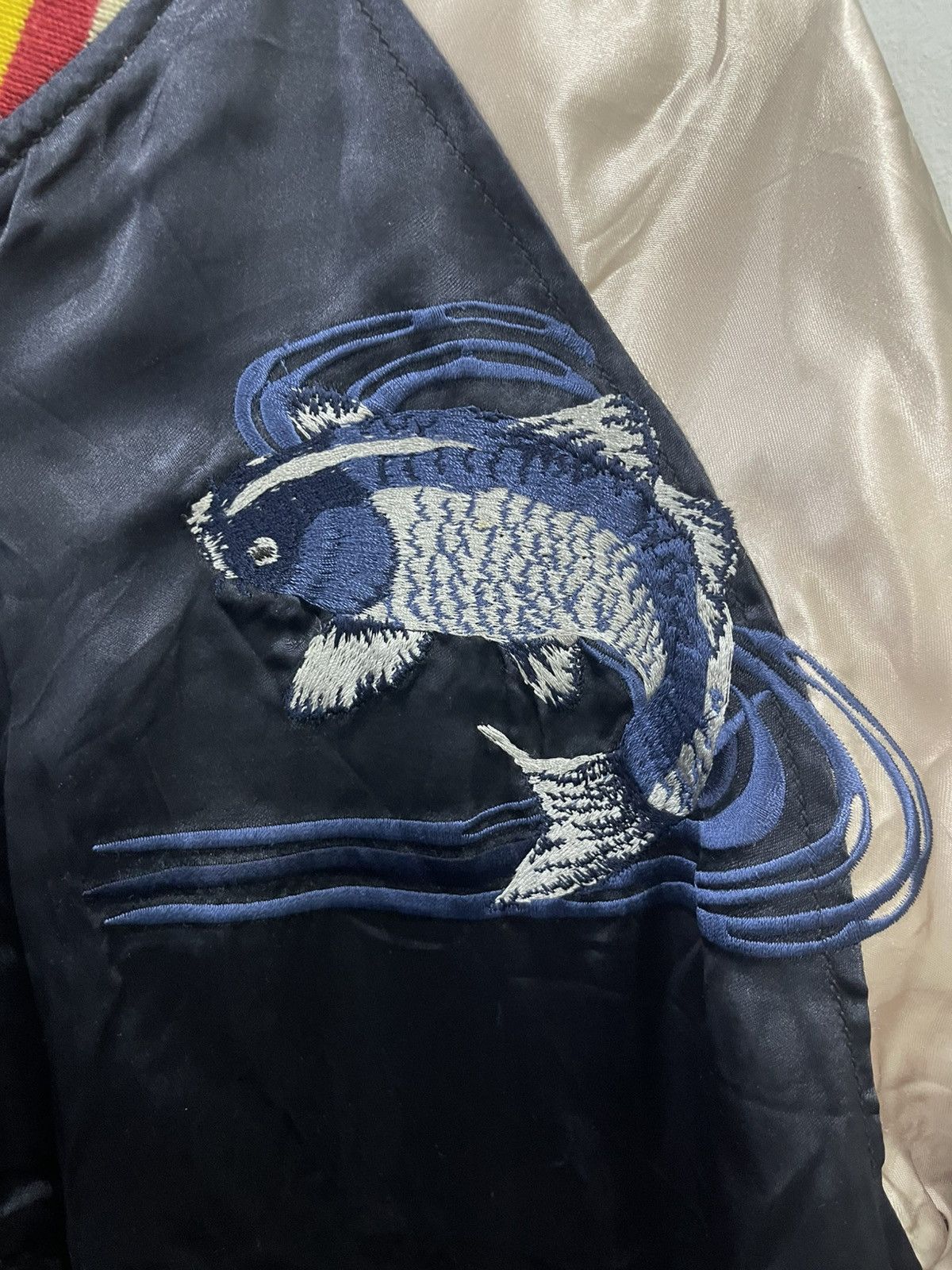 Japanese Brand Houston Rayon Sukajan Reversible Souvenier Jacket Size US L / EU 52-54 / 3 - 7 Thumbnail