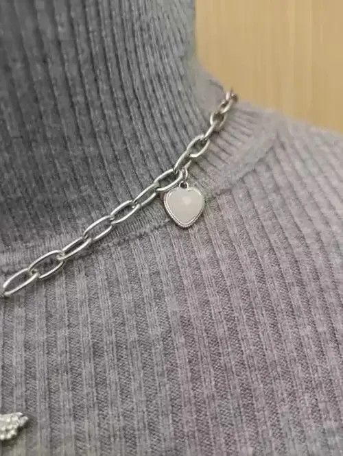 VIBE Heart Punk Necklace Chain Choker Size ONE SIZE - 2 Thumbnail