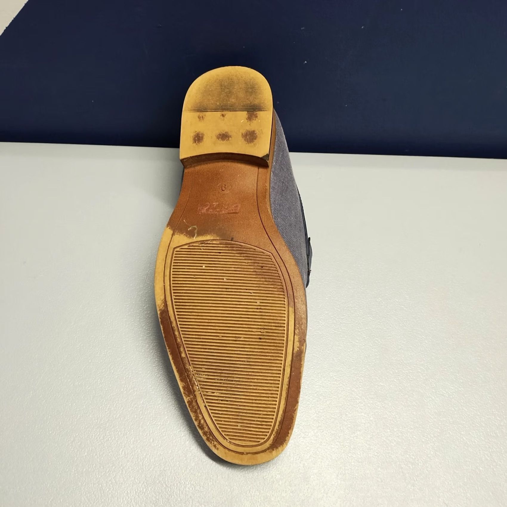 Vintage Romario Mens Size 9 Navy Blue Slip On Loafers Comfort Low Top Round Toe Casual Shoes Size US M / EU 48-50 / 2 - 7 Thumbnail