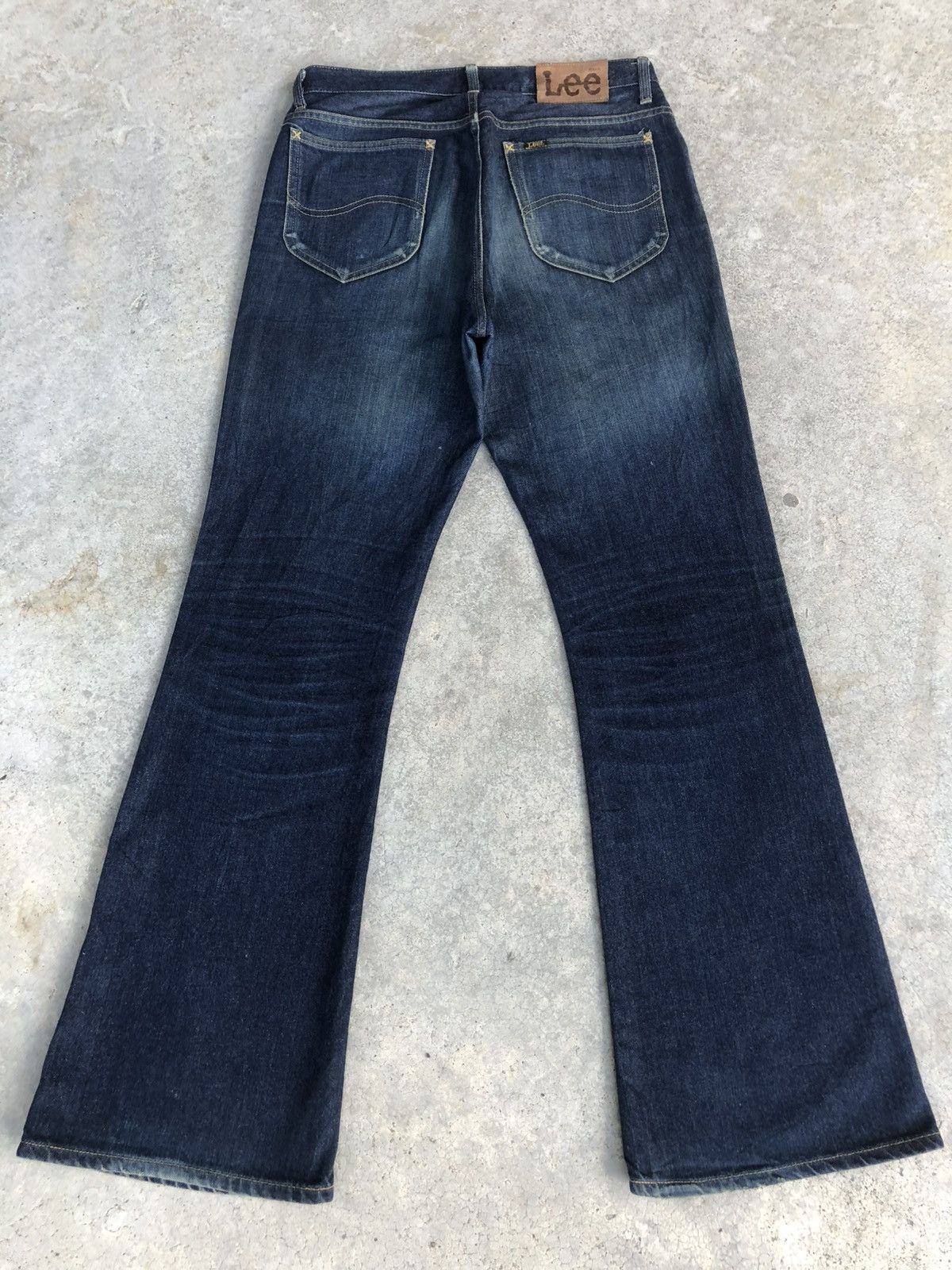 If Six Was Nine Japanese Lee Flared Jeans Distressed Denim Size US 32 / EU 48 - 1 Thumbnail