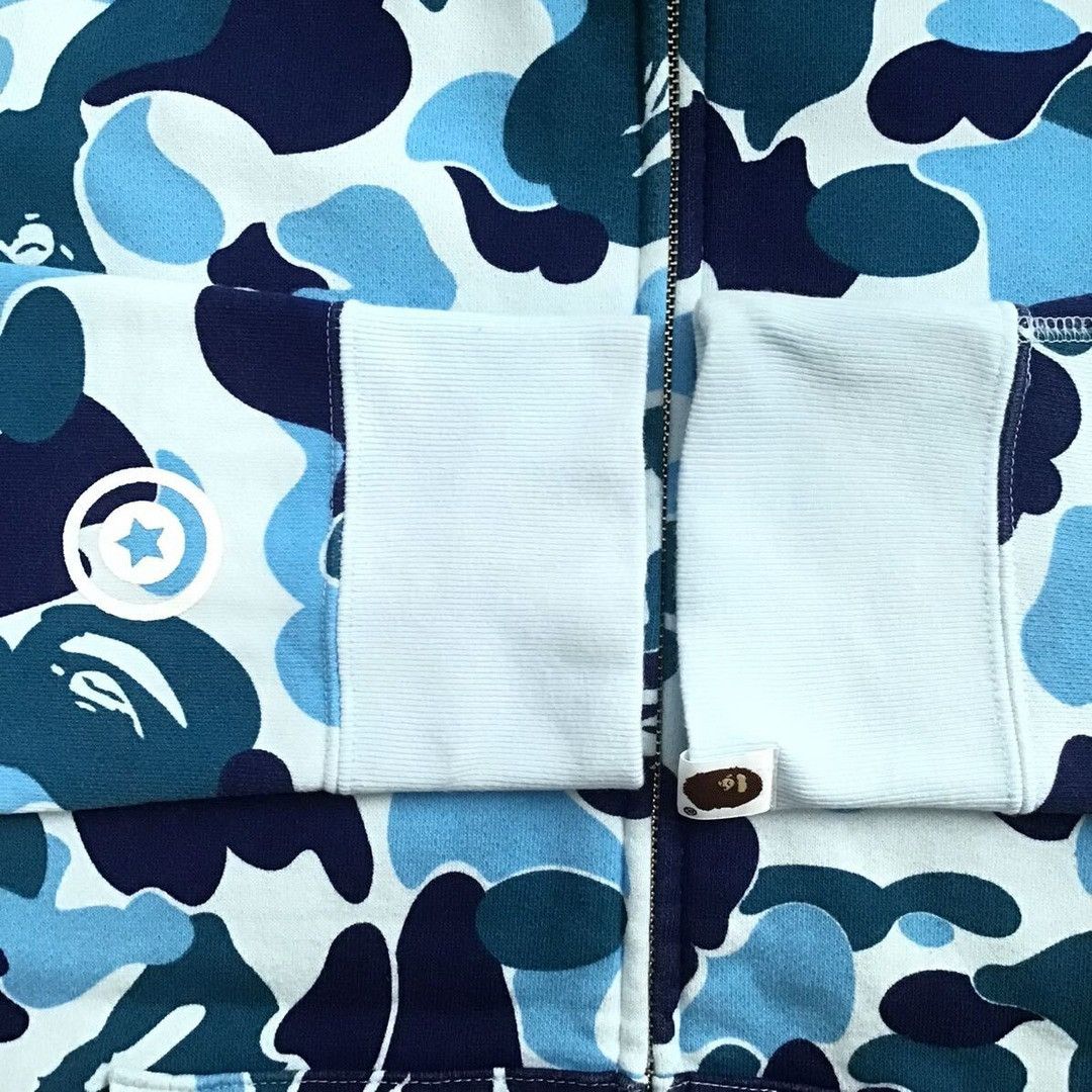 Bape BAPE ABC camo Blue shark full zip hoodie a bathing ape Size US M / EU 48-50 / 2 - 6 Thumbnail