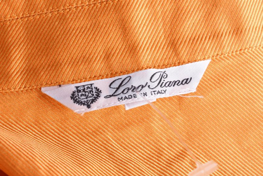 Loro Piana Women's Loro Piana Orange Casual Long Sleeve Shirt Size M Size M / US 6-8 / IT 42-44 - 3 Thumbnail