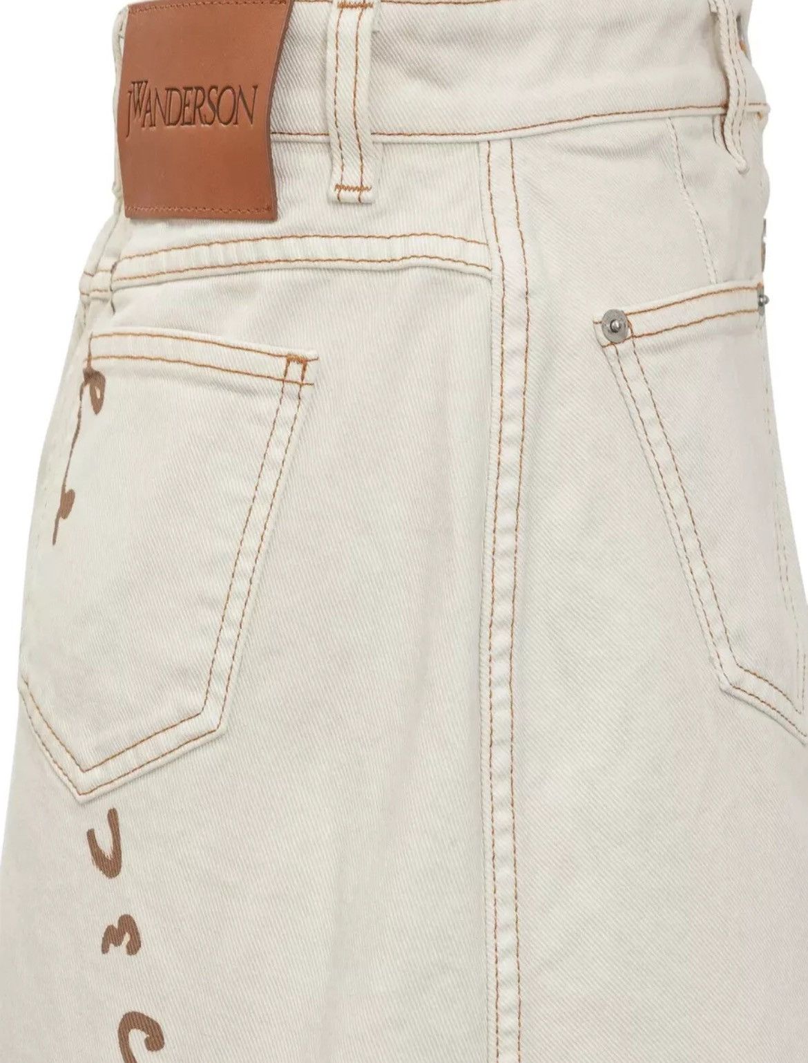 JW Anderson JW Anderson Oscar Wilde Capsule Frayed Hem Skirt Size 27" / US 4 / IT 40 - 3 Thumbnail