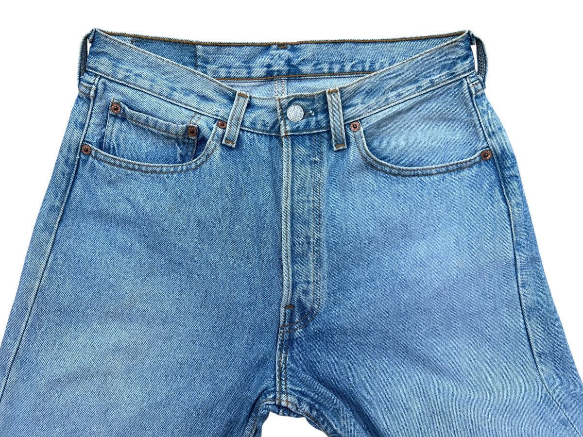 Levi's Vintage 90s Levis 501 USA Distressed Denim Jeans 31x31 Size 31" - 6 Thumbnail