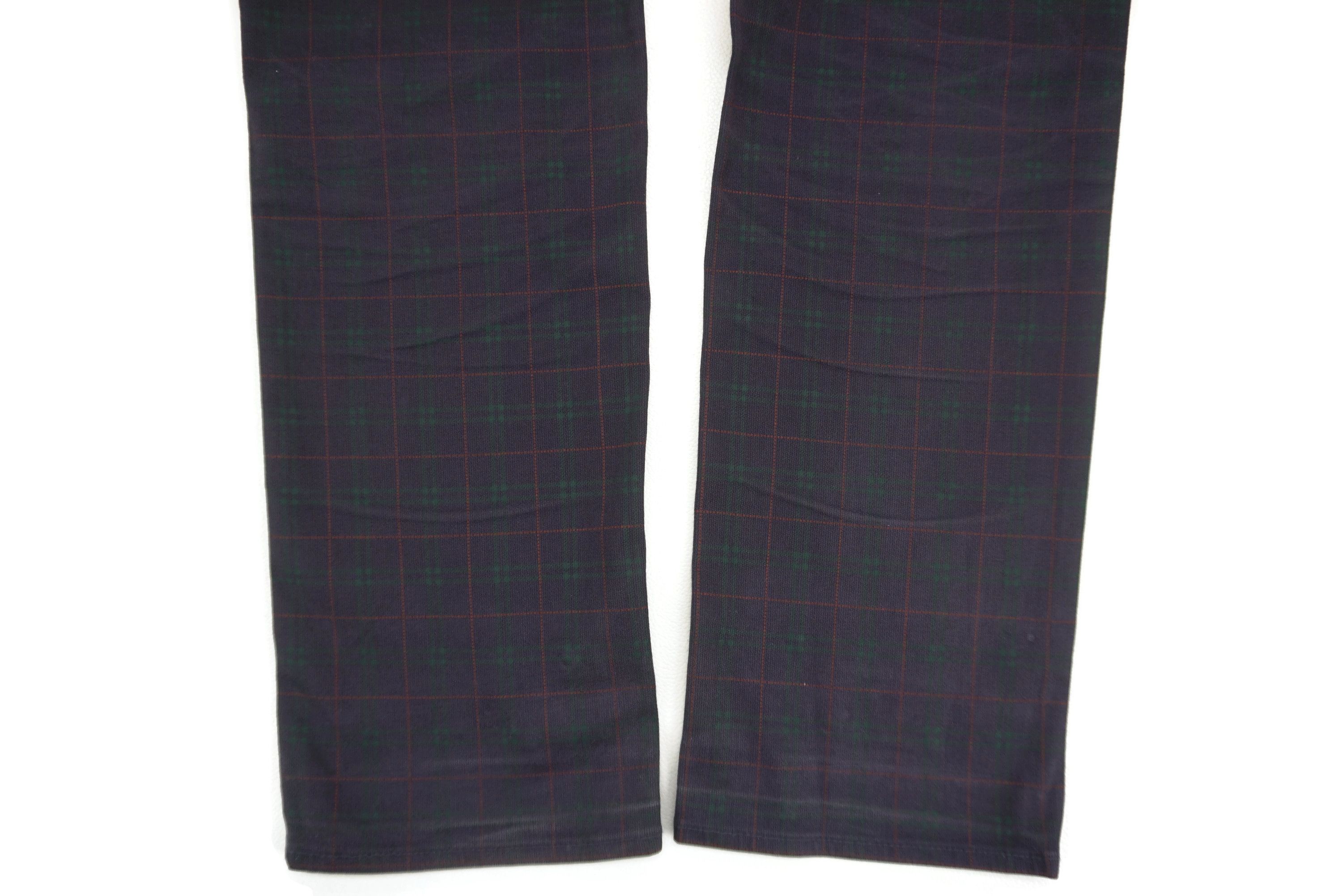 Japanese Brand Domingo Jeans fit W27xL32 Tartan Denim Made in Japan Size 27" / US 4 / IT 40 - 14 Thumbnail
