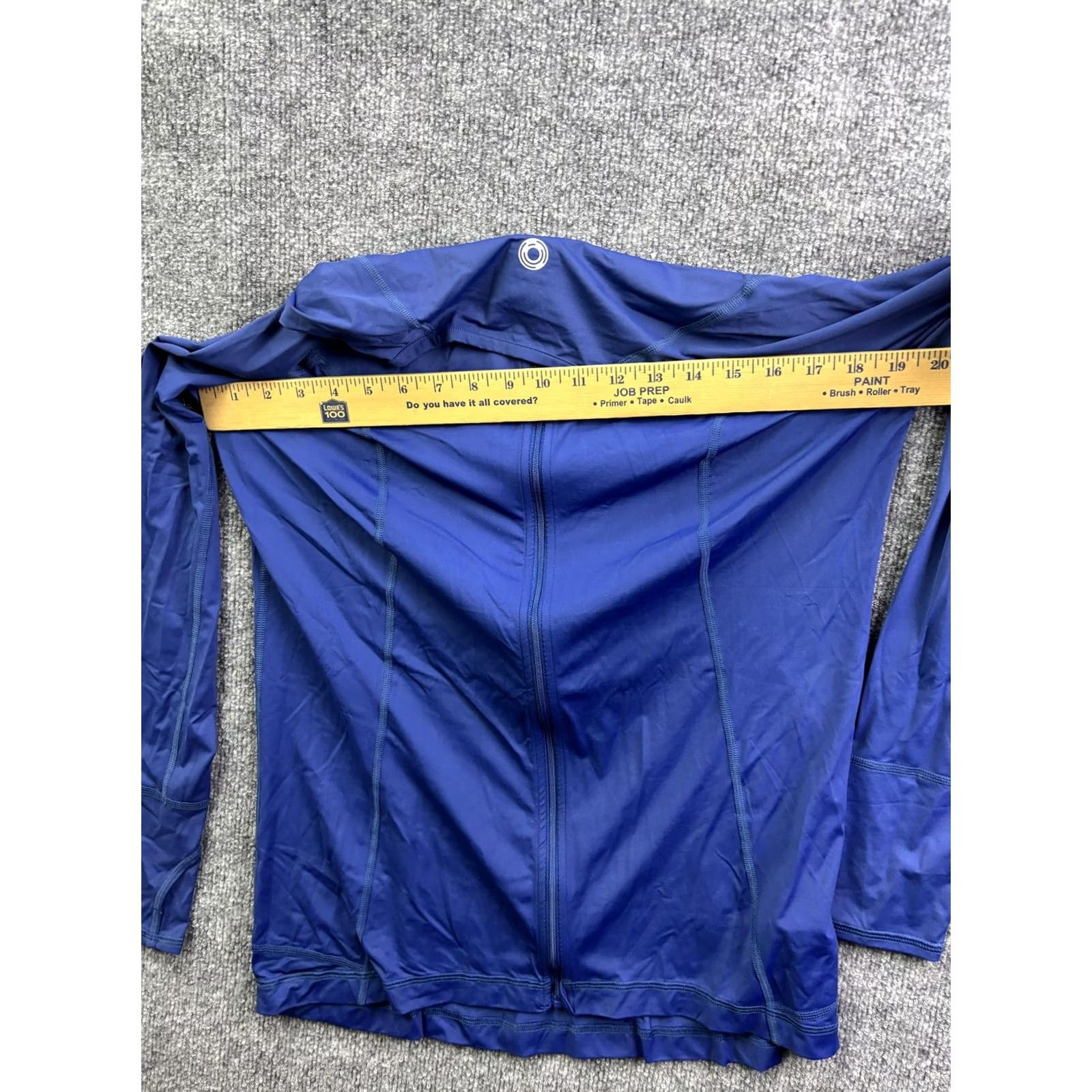 Vintage BloqUV Shirt Womens XL Blue Full Zip Lightweight Stretch Sun Protection Running Size XL / US 12-14 / IT 48-50 - 3 Thumbnail