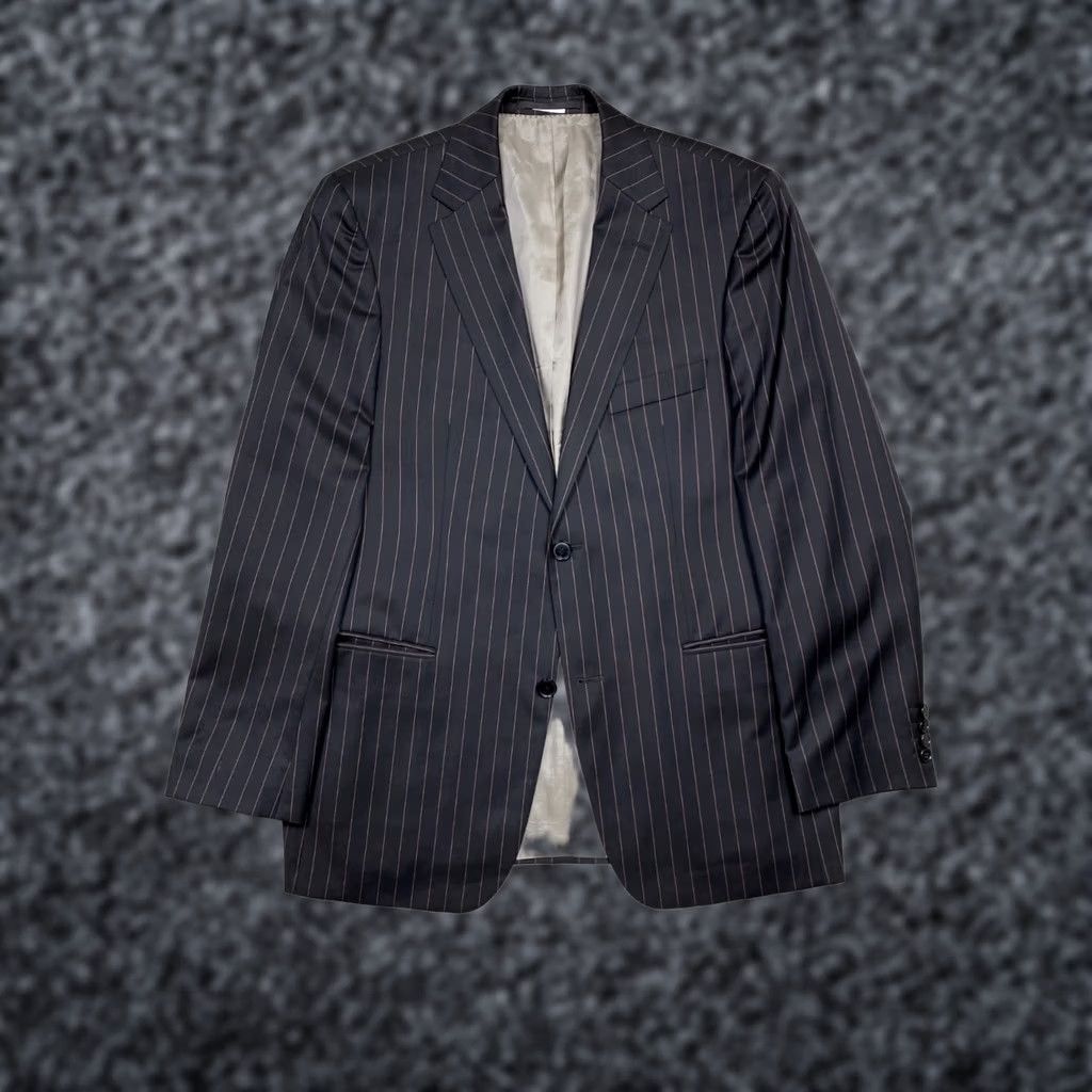 Hugo Boss Hugo Boss Mens Wool Suit 2 Buttons Blazer + Pants M Size 50 (M) Multicolor Wool Pattern Striped Suit Mens Size 40R - 1 Thumbnail