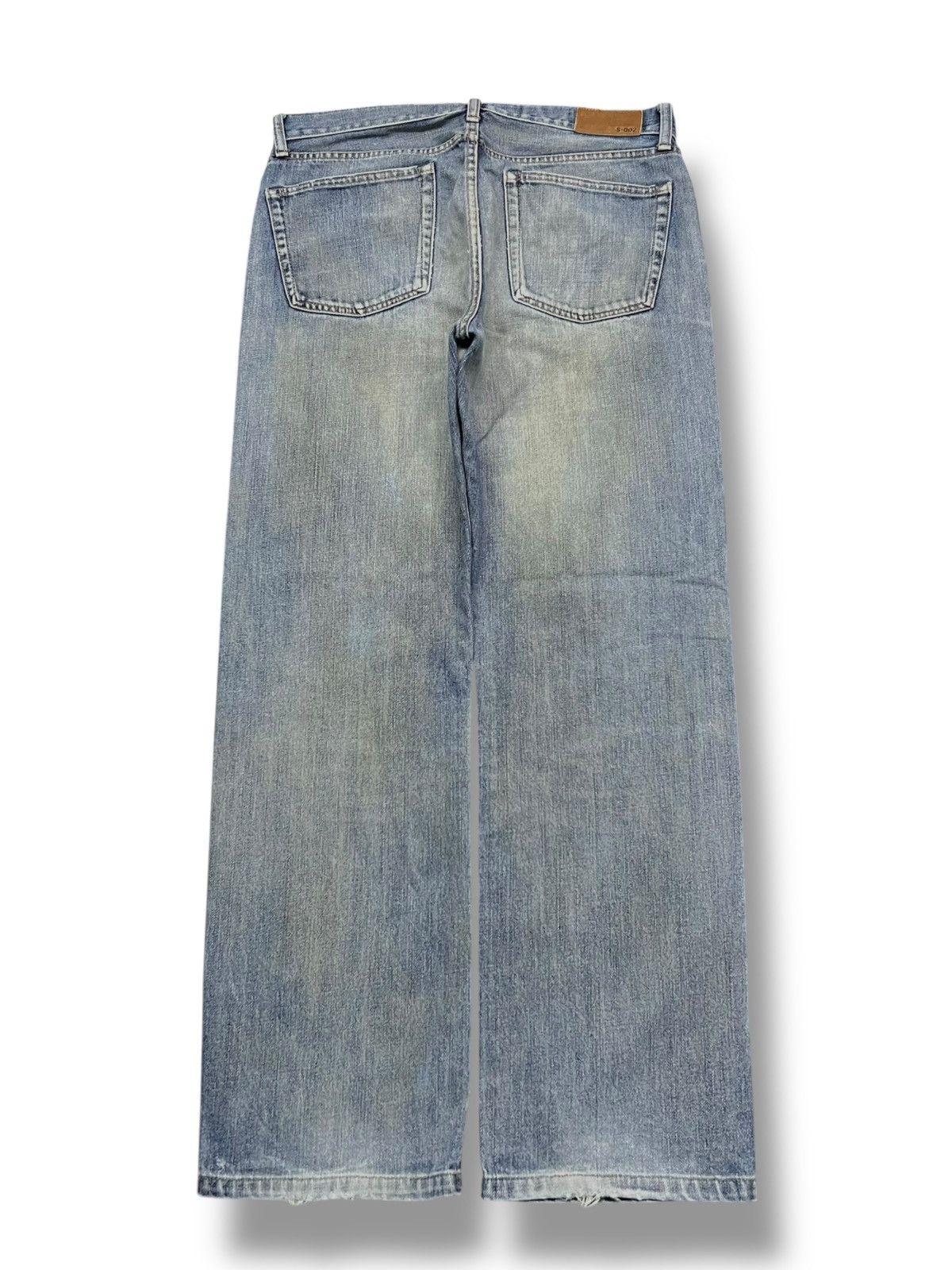 Uniqlo Loose Uniqlo S-002 Japan - Faded Rusty Wash Jeans Size US 35 - 3 Thumbnail