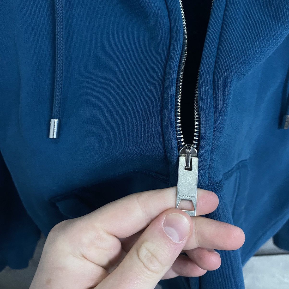 Burberry Blue Burberry zip hoodie Size US L / EU 52-54 / 3 - 8 Thumbnail