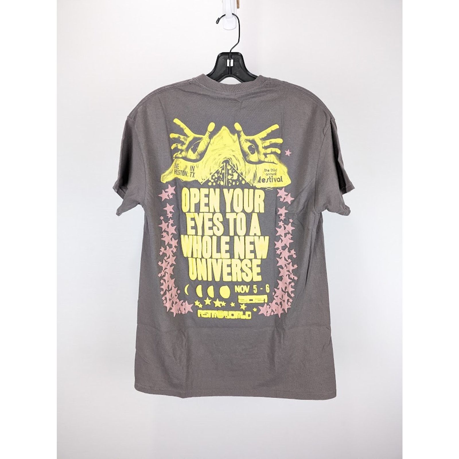 Travis Scott o1rshd1 Astrofest Open Your Eyes Tee Shirt in Grey Size US XXL / EU 58 / 5 - 11 Thumbnail