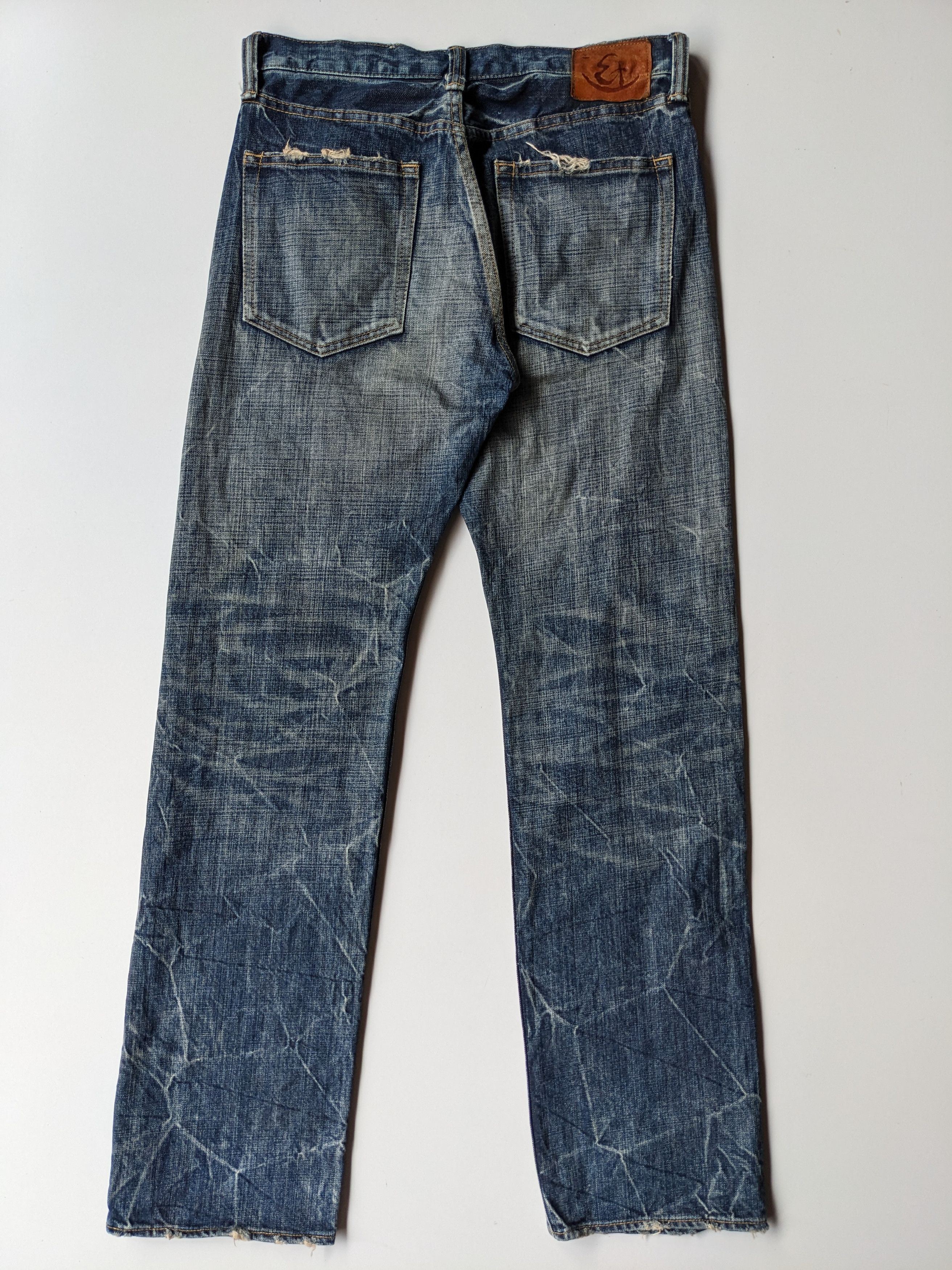 Eternal × Japanese Brand × Jean Eternal clawmark faded 18oz jeans Size US 32 / EU 48 - 2 Thumbnail