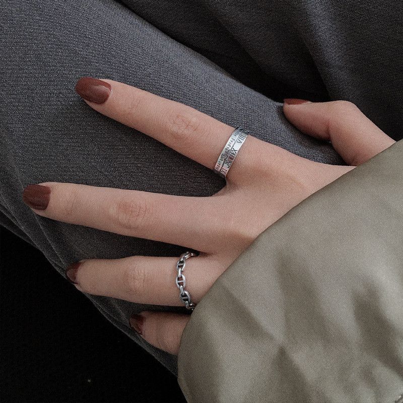 Jewelry Vintage Jewelry Rings Open Size Chrome Ring (Size 7-13) Size ONE SIZE - 3 Thumbnail