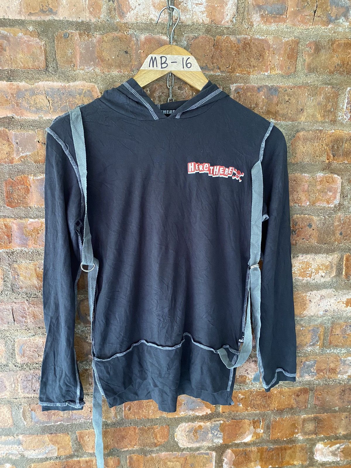 Hysteric Glamour 1990s Here There Punk Bondage hoodie shirt cross bone skull Size M / US 6-8 / IT 42-44 - 2 Thumbnail