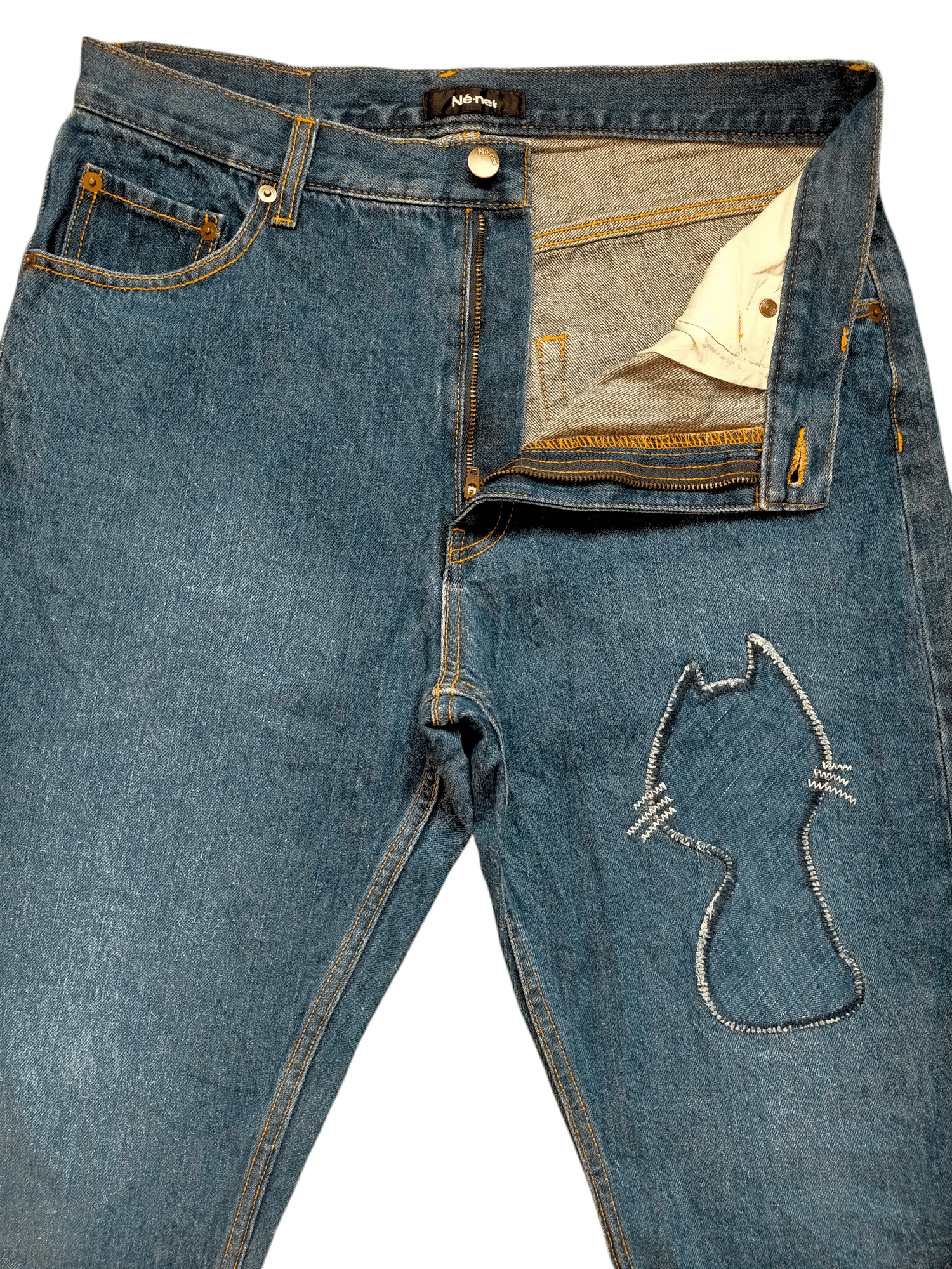 Issey Miyake × Ne-Net Ne-Net Patchwork Denim Pants Size US 32 / EU 48 - 6 Thumbnail