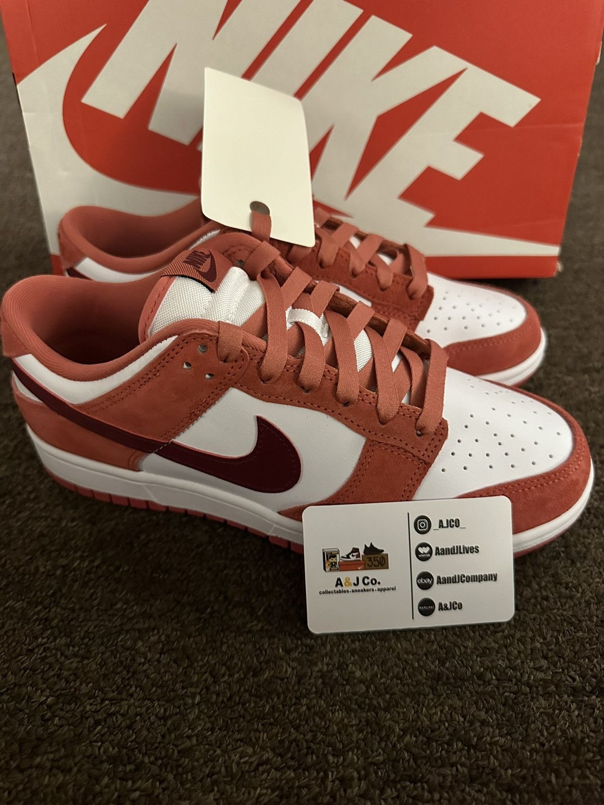 image of Size 8.5 - Nike Dunk Low Valentine's Day 2024 W Shoes in Pink, Men's