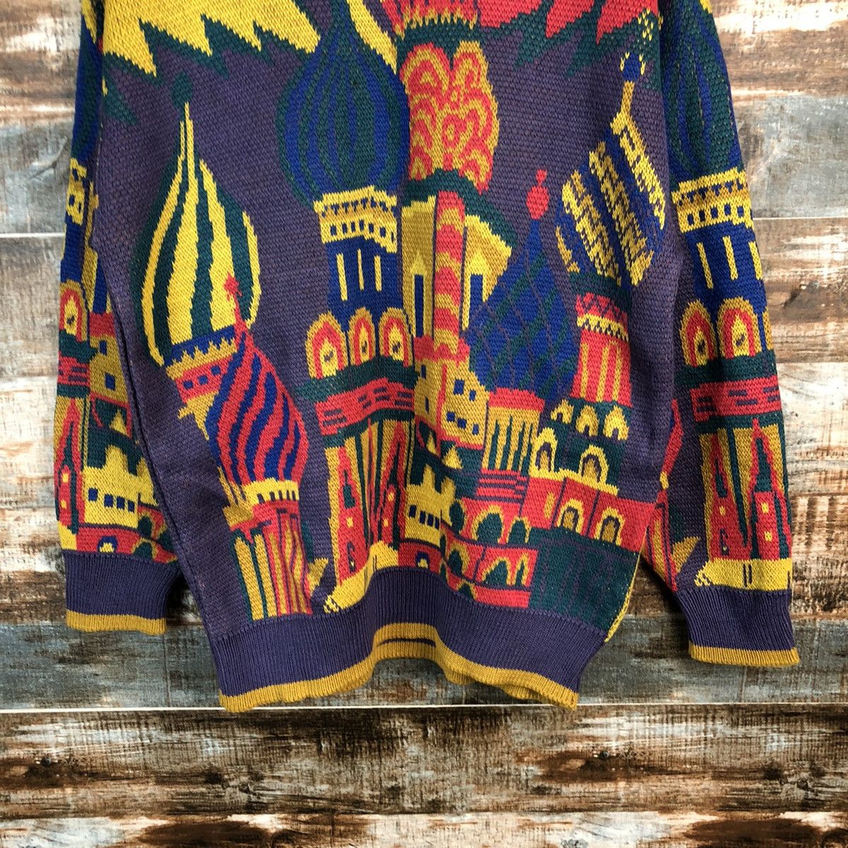 Japanese Brand This Is Power Purple art vintage sweatshirt Knitwear #A1248 Size US M / EU 48-50 / 2 - 6 Thumbnail