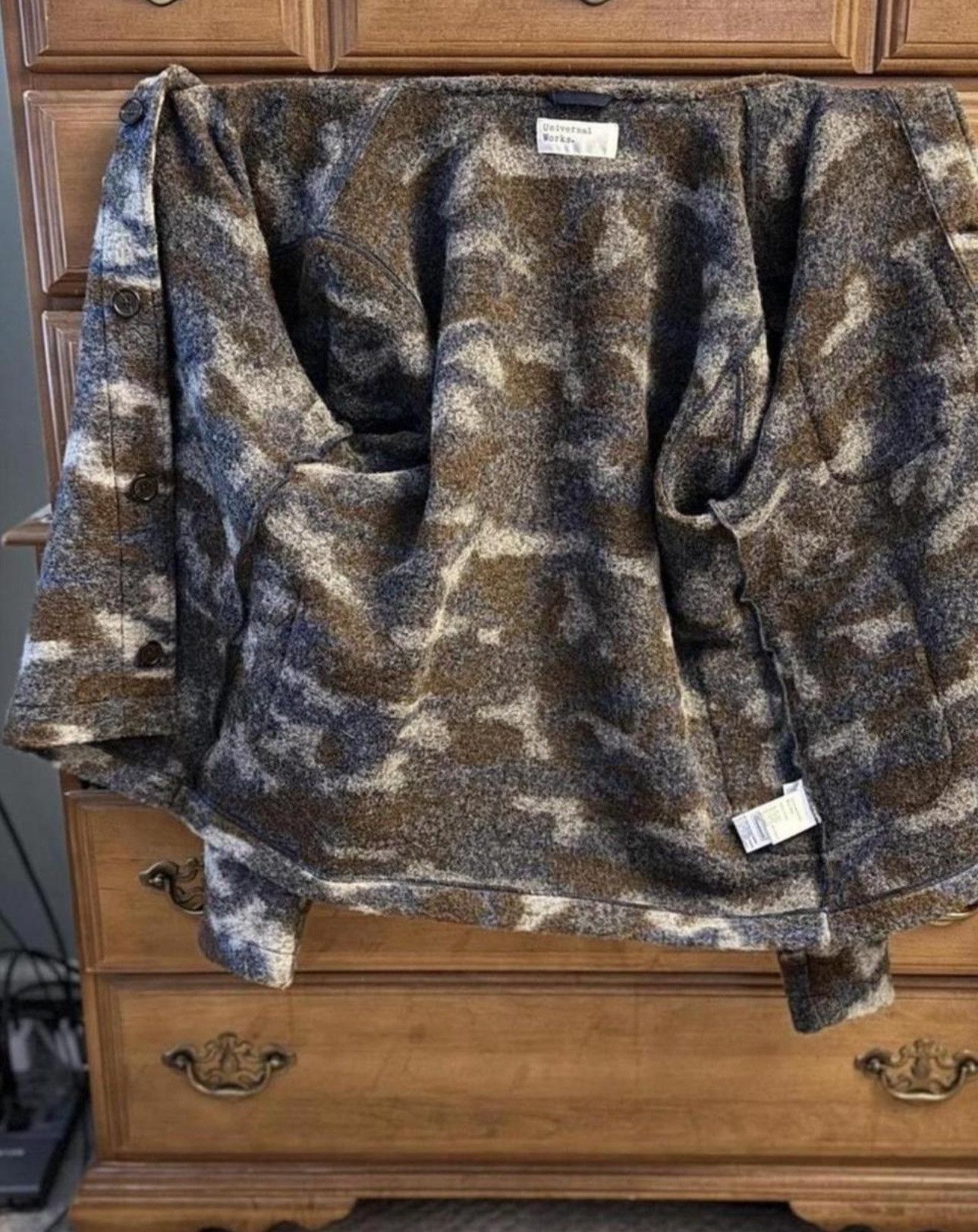 Universal Works Universal Works Lumber Jacker in Grey Wool Fleece, size L Size US L / EU 52-54 / 3 - 3 Thumbnail