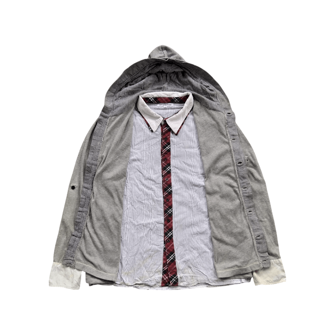 🔥RARE🔥 Semantic Design Double Layer Shirt Fly Button