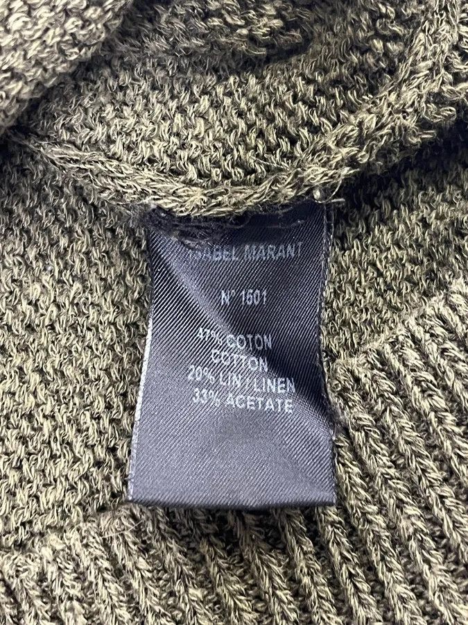 Isabel Marant Isabel Marrant Distressed Khaki Wool Sweater Size M / US 6-8 / IT 42-44 - 8 Thumbnail