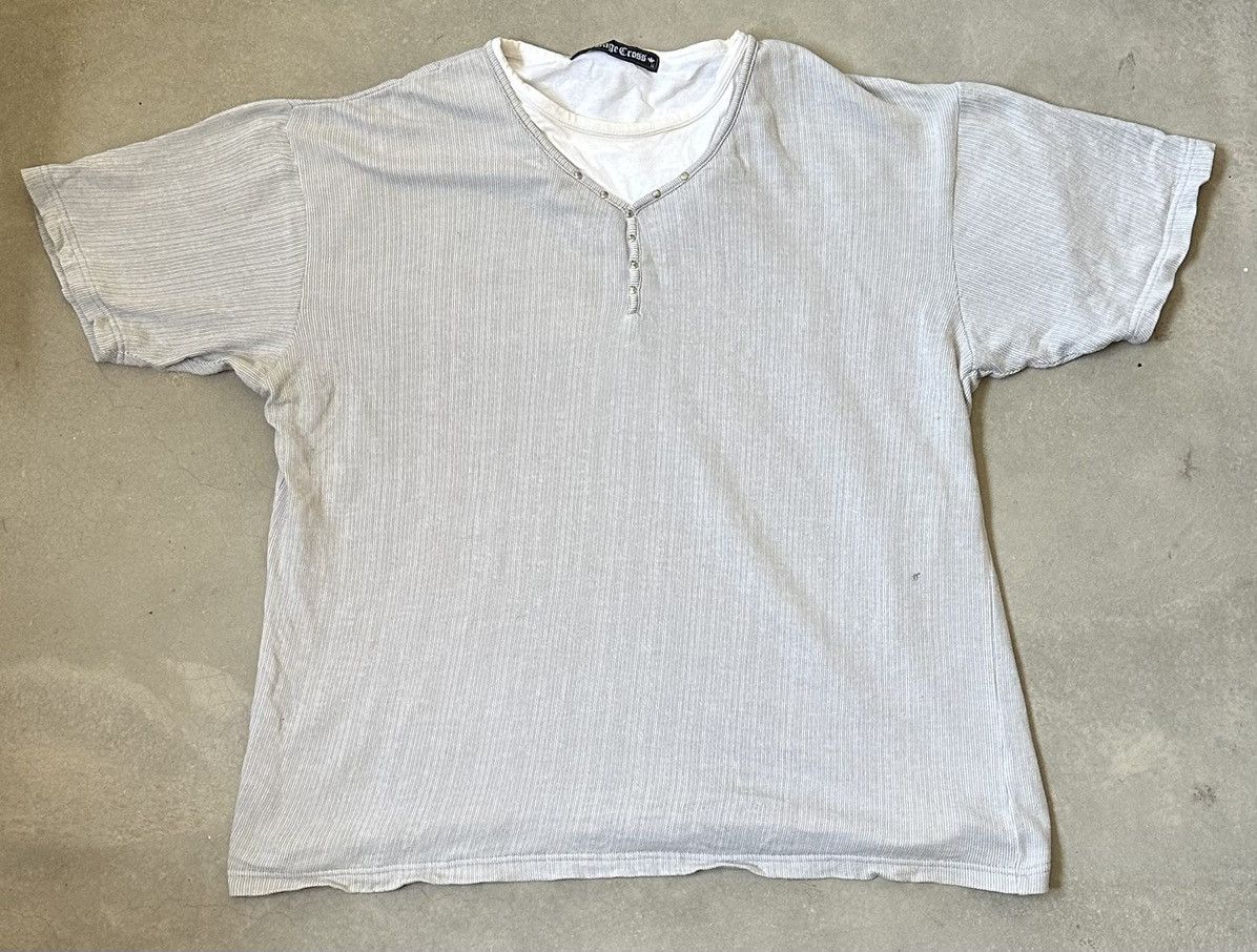 JAPA GEORAGE CROSS DOUBLE NECK TEE AFFLICTION