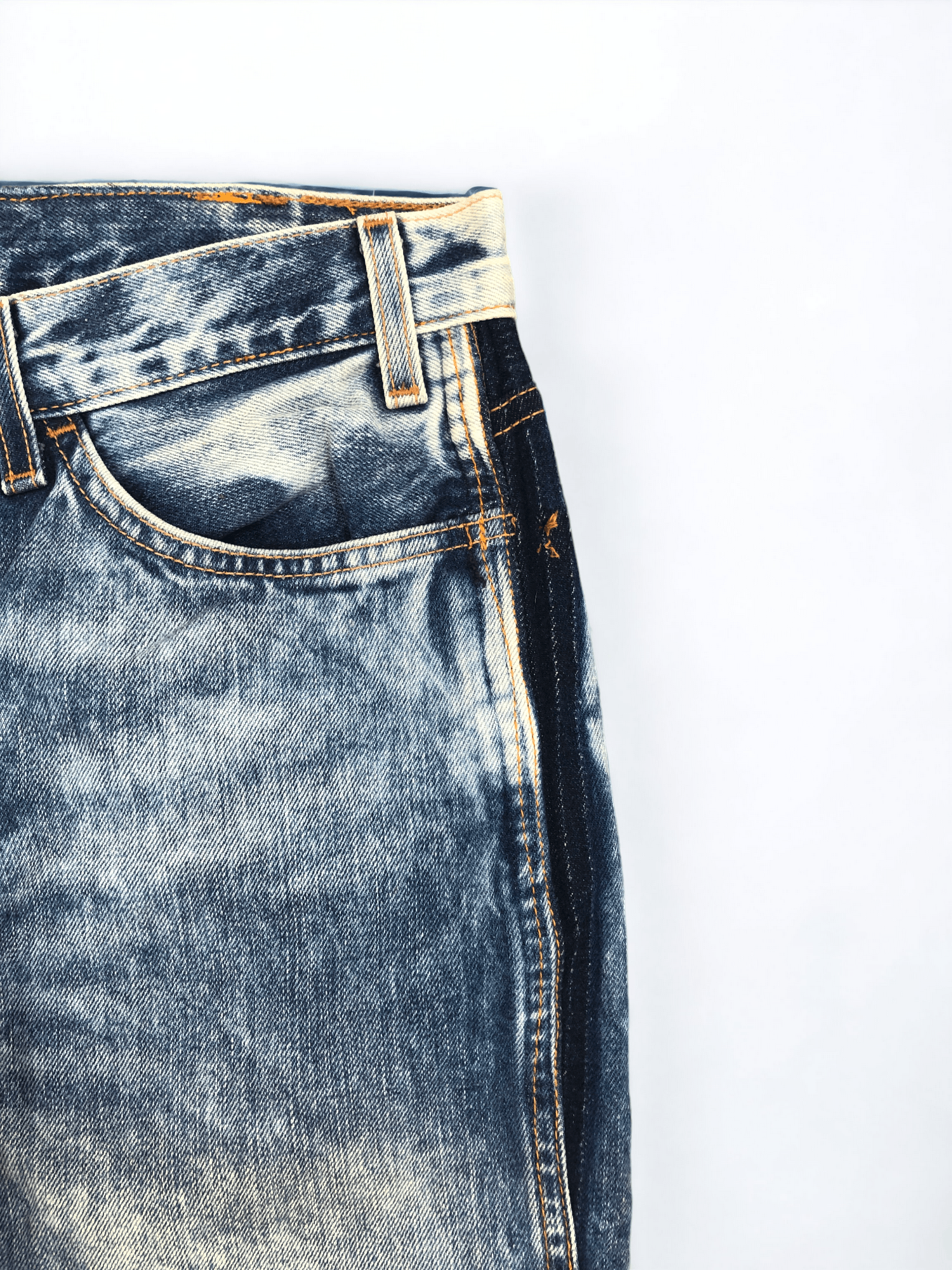 Levi's Vintage Levis 505 Orange Tab Acid Wash Jeans 29x28.5 S0017 Size US 29 - 9 Thumbnail