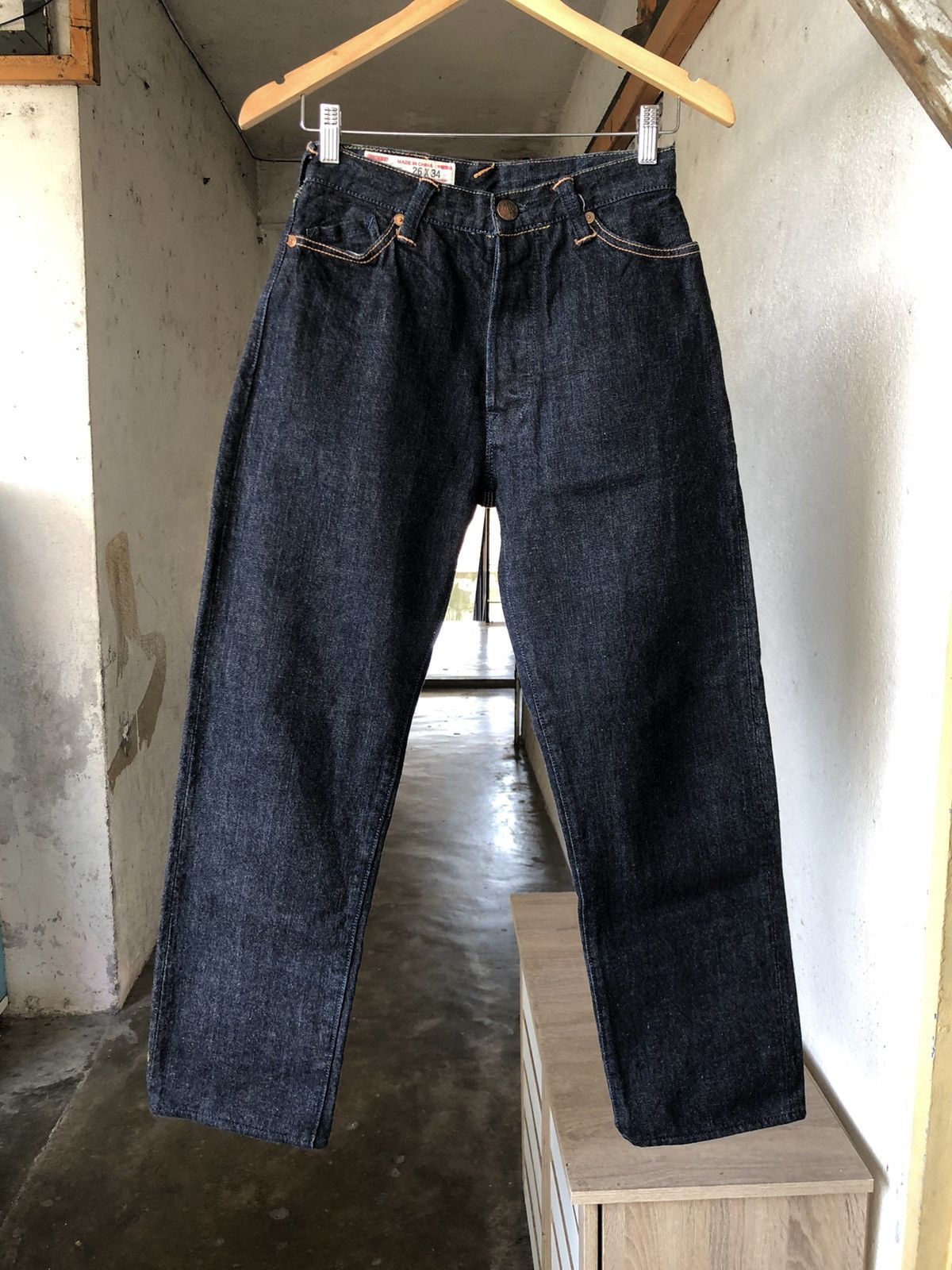 Evisu Rare❗️Vintage 80s Evisu Yamane Embroidery Denim Size US 26 / EU 42 - 2 Thumbnail