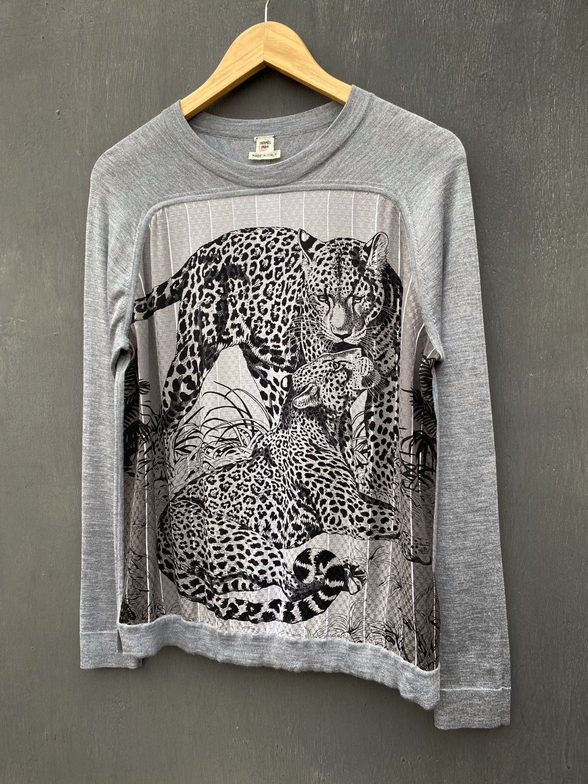 Hermes Hermes Authentic jungle love silk cashmere sweater size 36 Size XS / US 0-2 / IT 36-38 - 2 Thumbnail