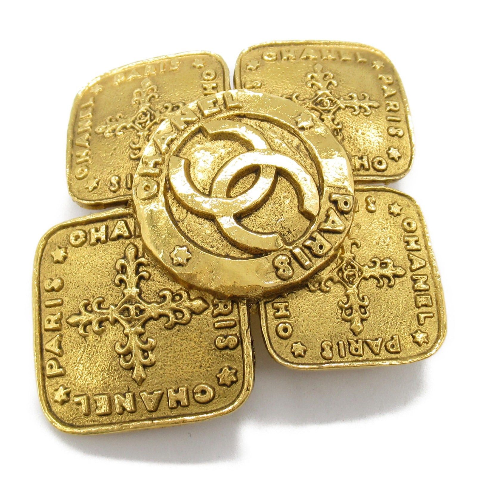 Chanel Chanel Coco Mark Brooch Gp (Gold Plated) Gold Size ONE SIZE - 1 Thumbnail