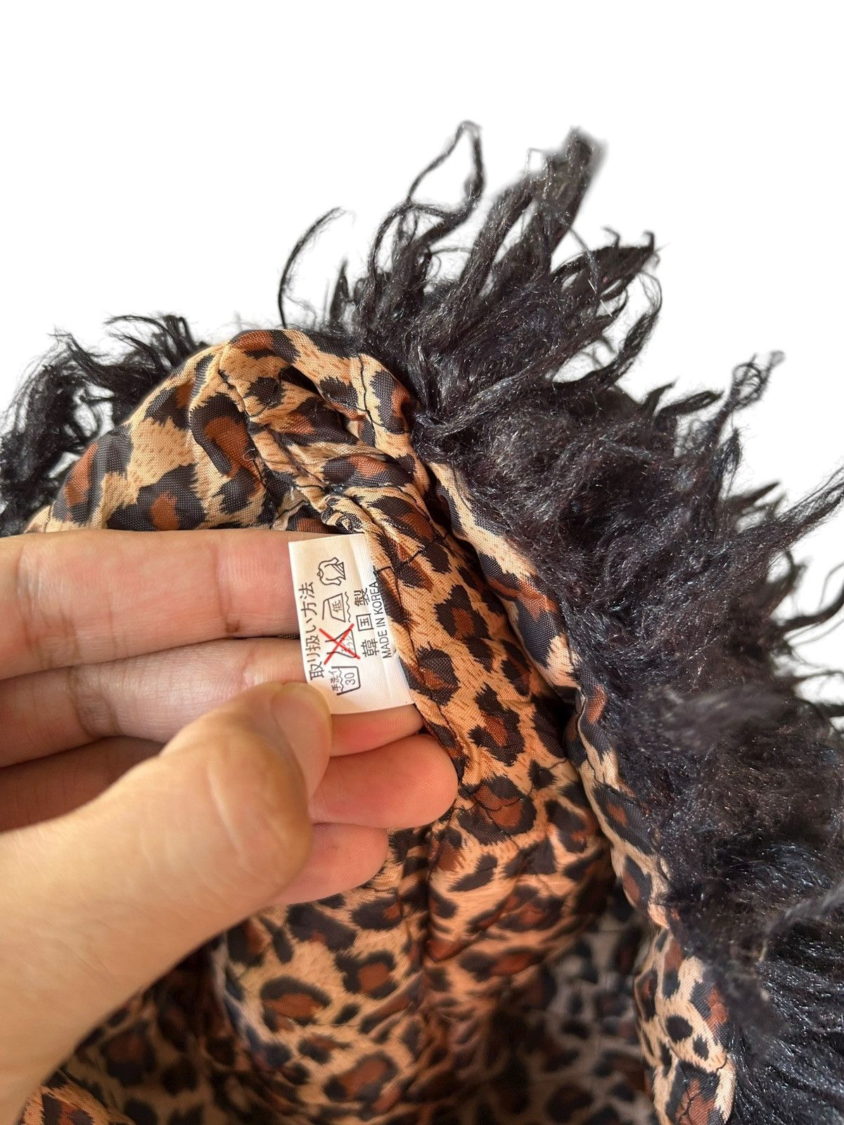 Kapital Mohawak Japanese Punk Bondage Style Fake Hair Fur Beanie Hat Size ONE SIZE - 6 Thumbnail