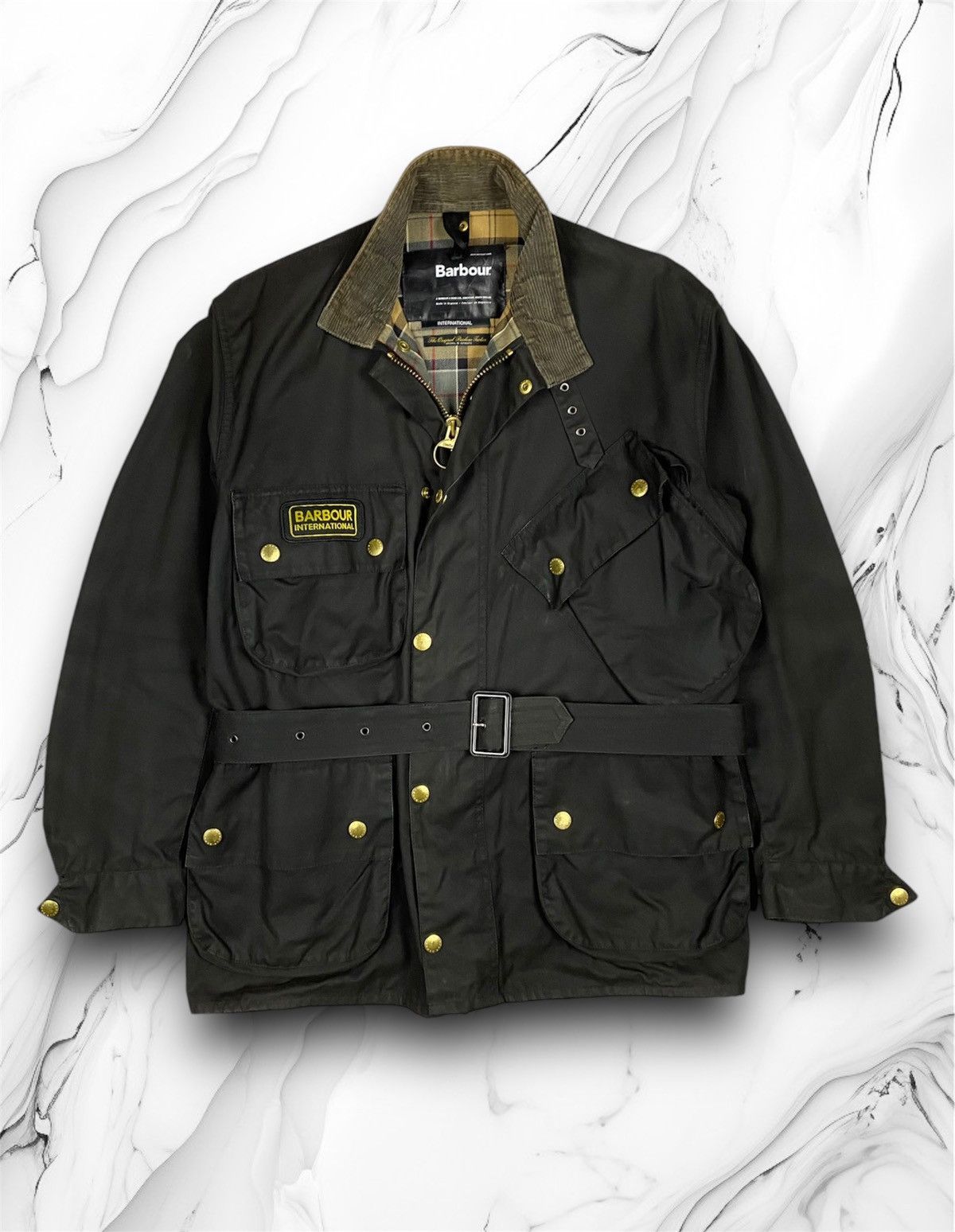 Barbour international a7 wax jacket sale