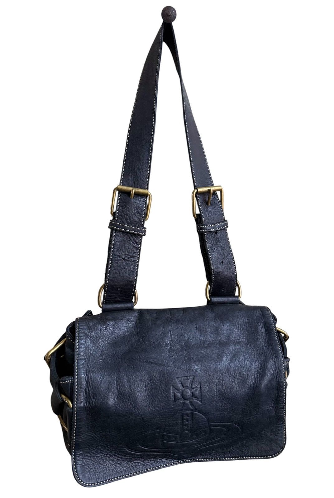 Vivienne Westwood Vivienne Westwood Crossbody Bag Leather Black Size ONE SIZE - 4 Thumbnail