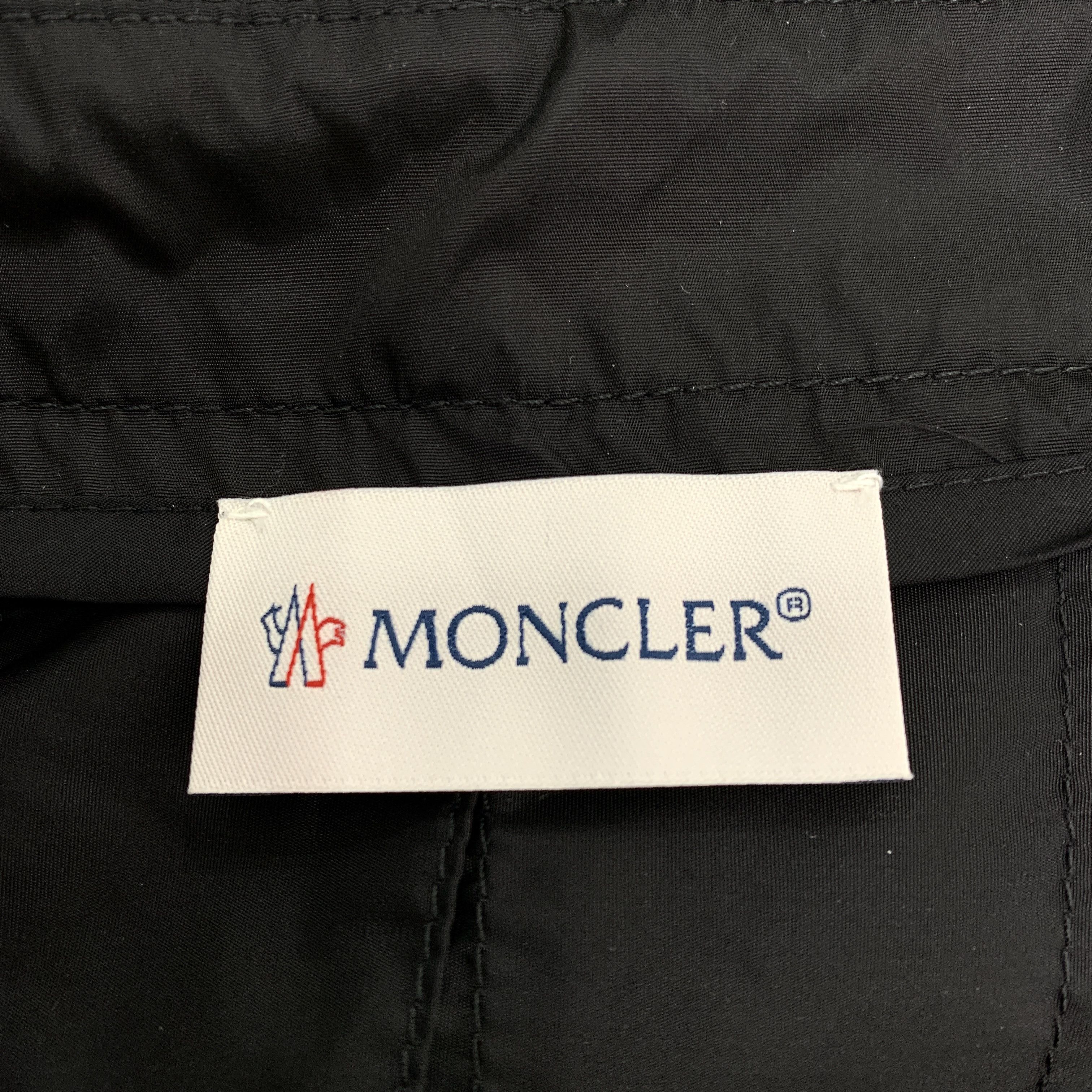 Moncler Moncler Black Logo Embroidered Midi (Size 38) Size 38" / US 16 / IT 52 - 2 Thumbnail