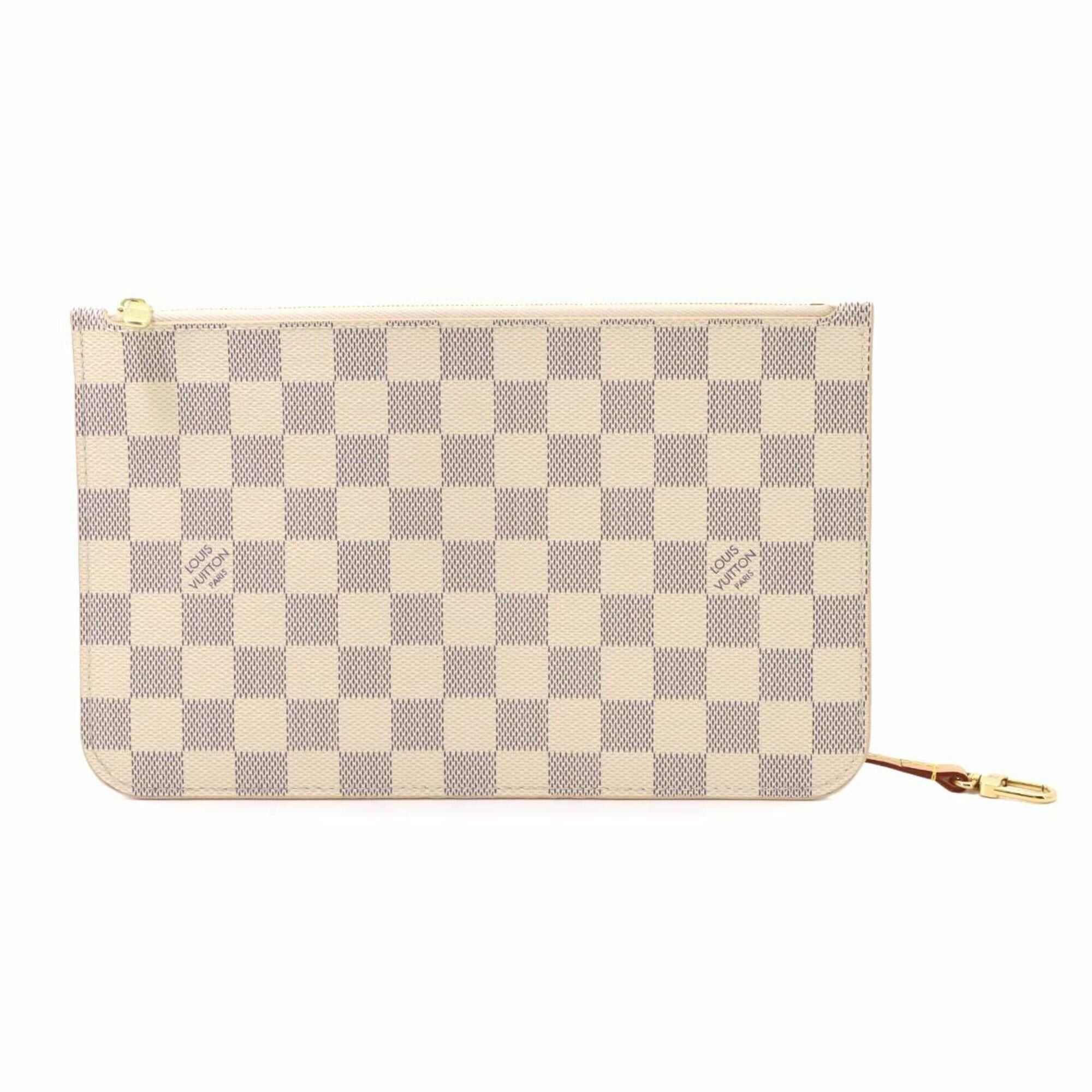 Louis Vuitton Louis Vuitton Damier Azur Handbag Pouch, Beige with Gold Hardware. Size ONE SIZE - 1 Thumbnail