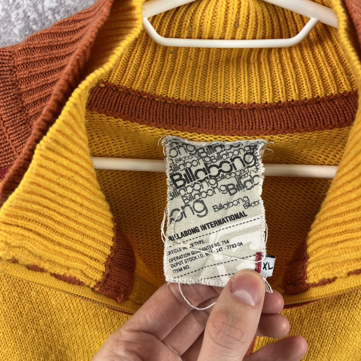 Billabong Vtg 90’s Billabong Wool Zip Sweater Knit Embroidery Big Logo Size US XL / EU 56 / 4 - 13 Thumbnail